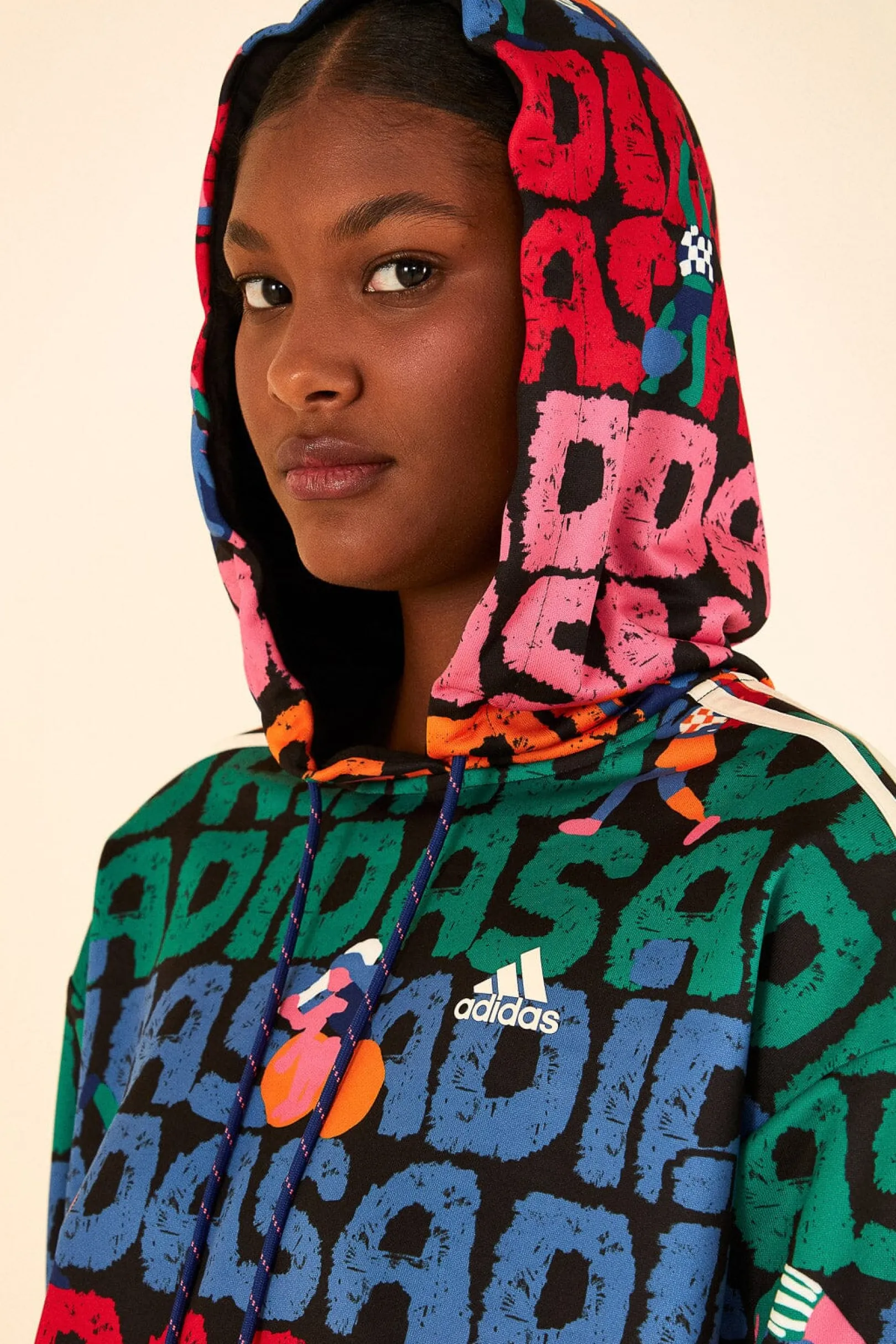 FARM Rio ADIDAS FARM HOODIE BLACK Hot