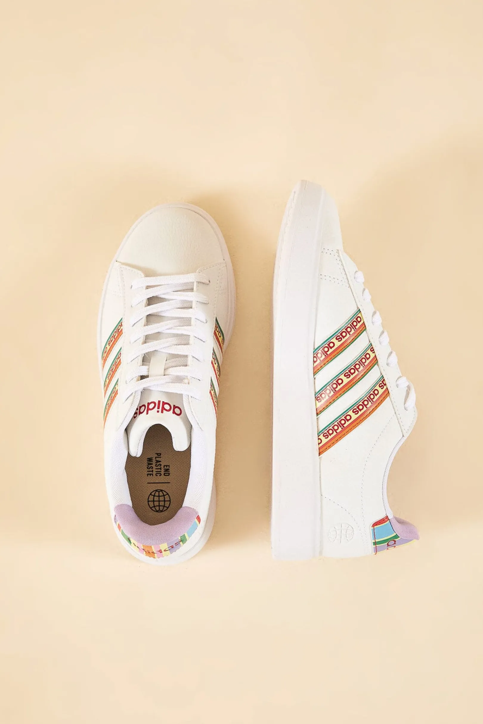 FARM Rio ADIDAS GRAND COURT 2.0 FOOTWEAR WHITE New