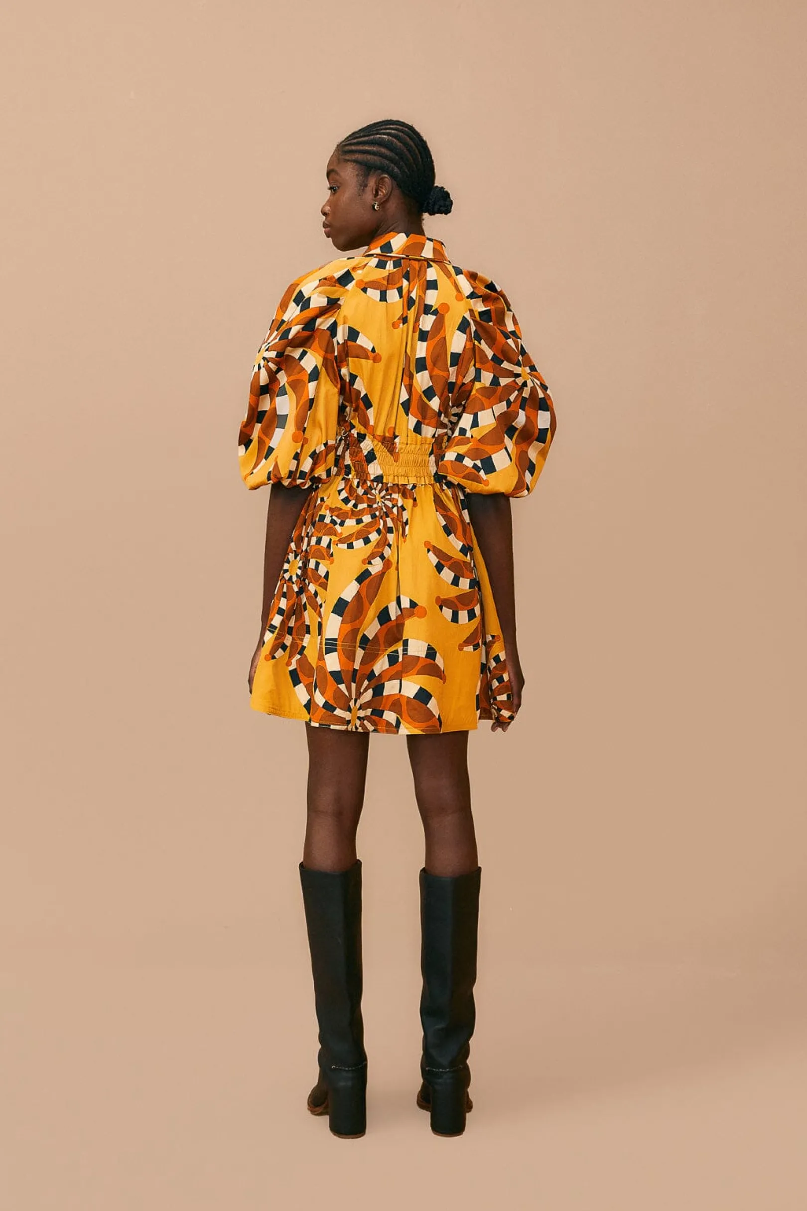 FARM Rio BEIGE BANANADA BUTTON DOWN MINI DRESS Online