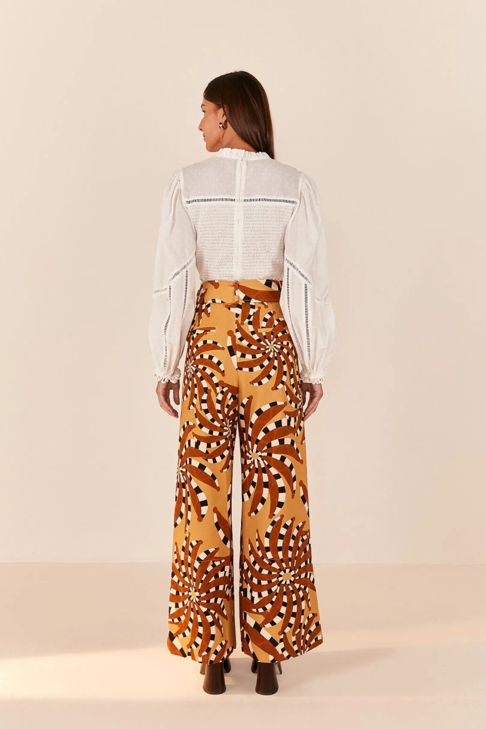 FARM Rio BEIGE BANANADA TAILORED PANTS Cheap