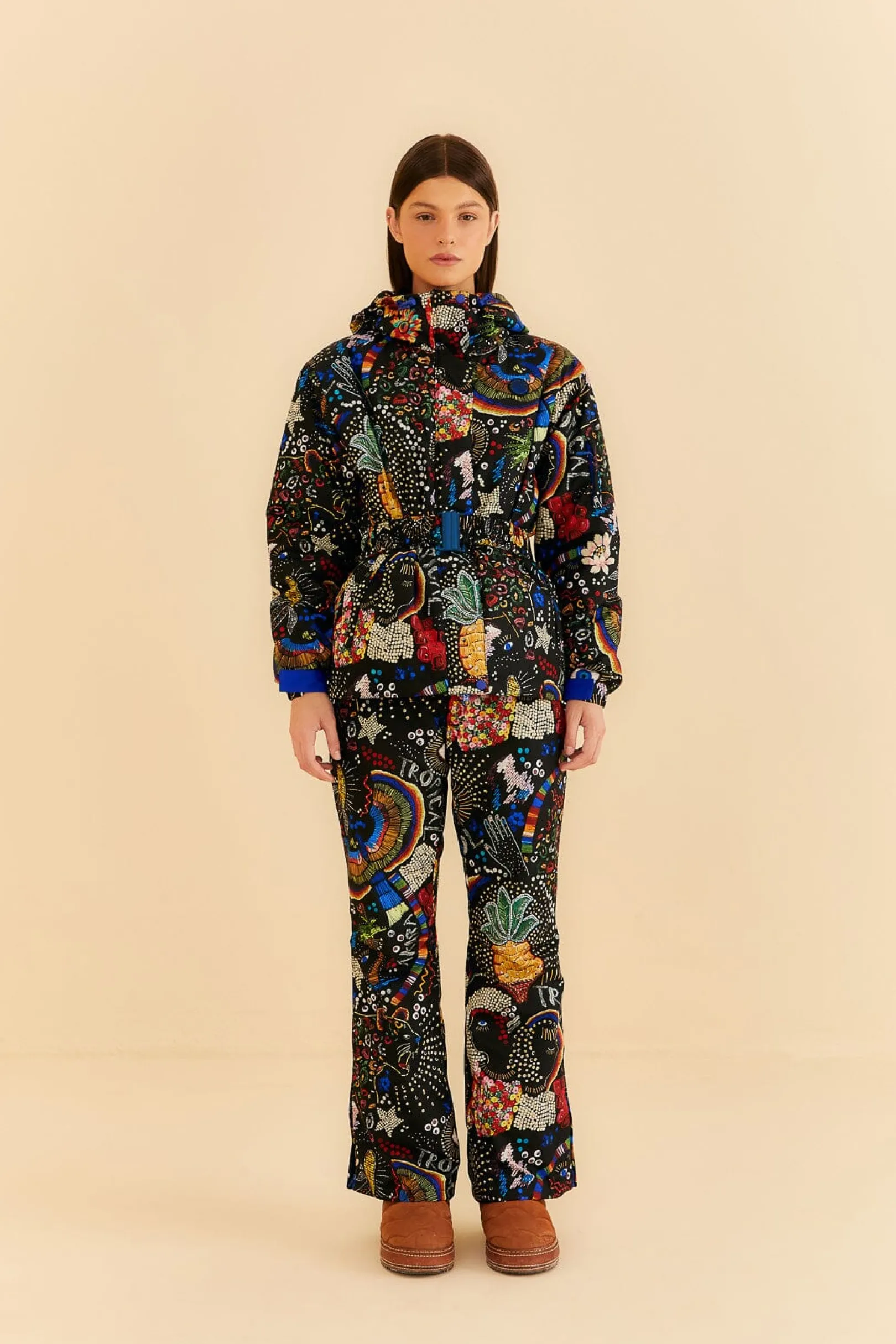 FARM Rio BLACK BOROGODO SKI PANTS Sale