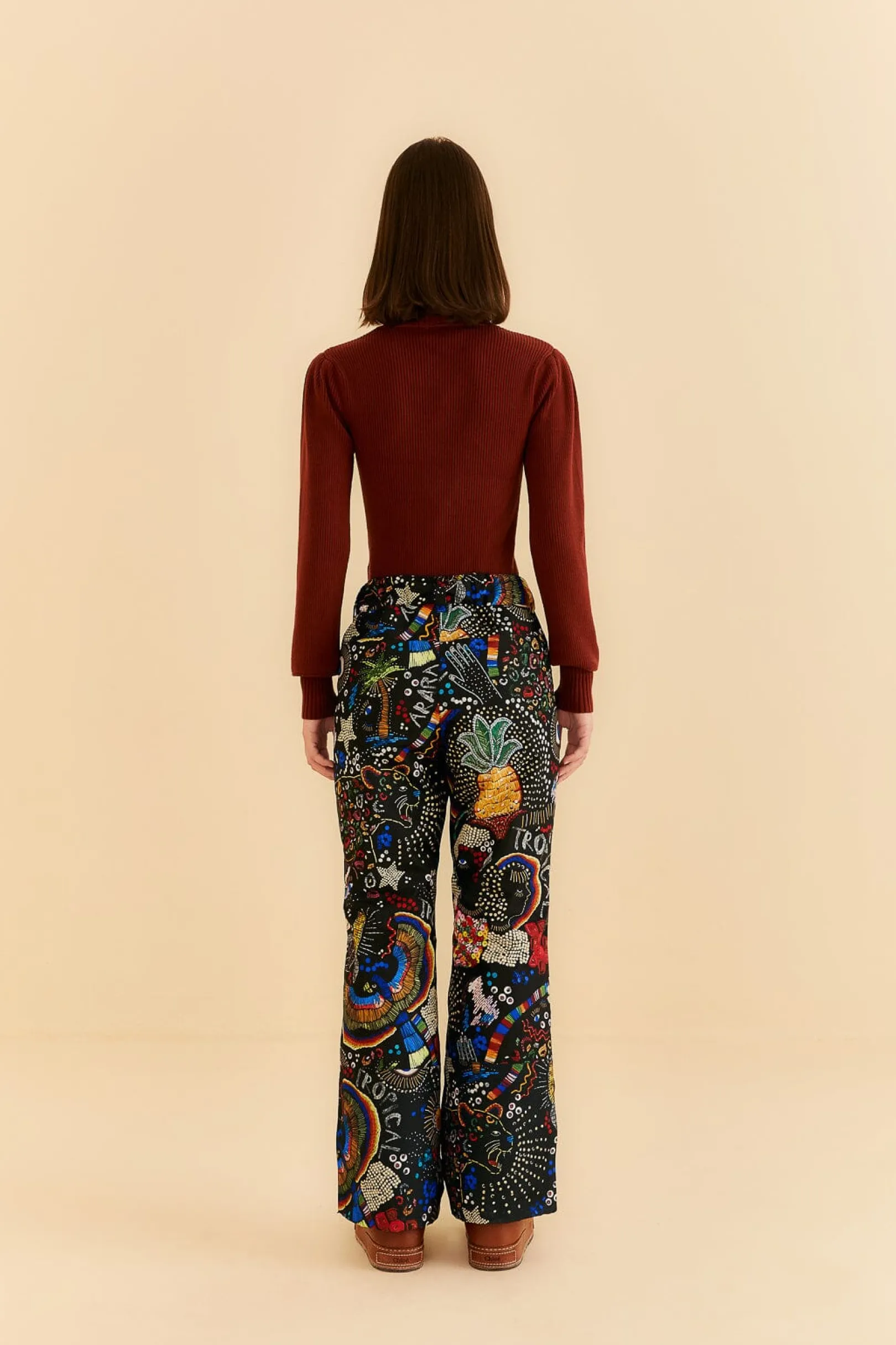 FARM Rio BLACK BOROGODO SKI PANTS Sale