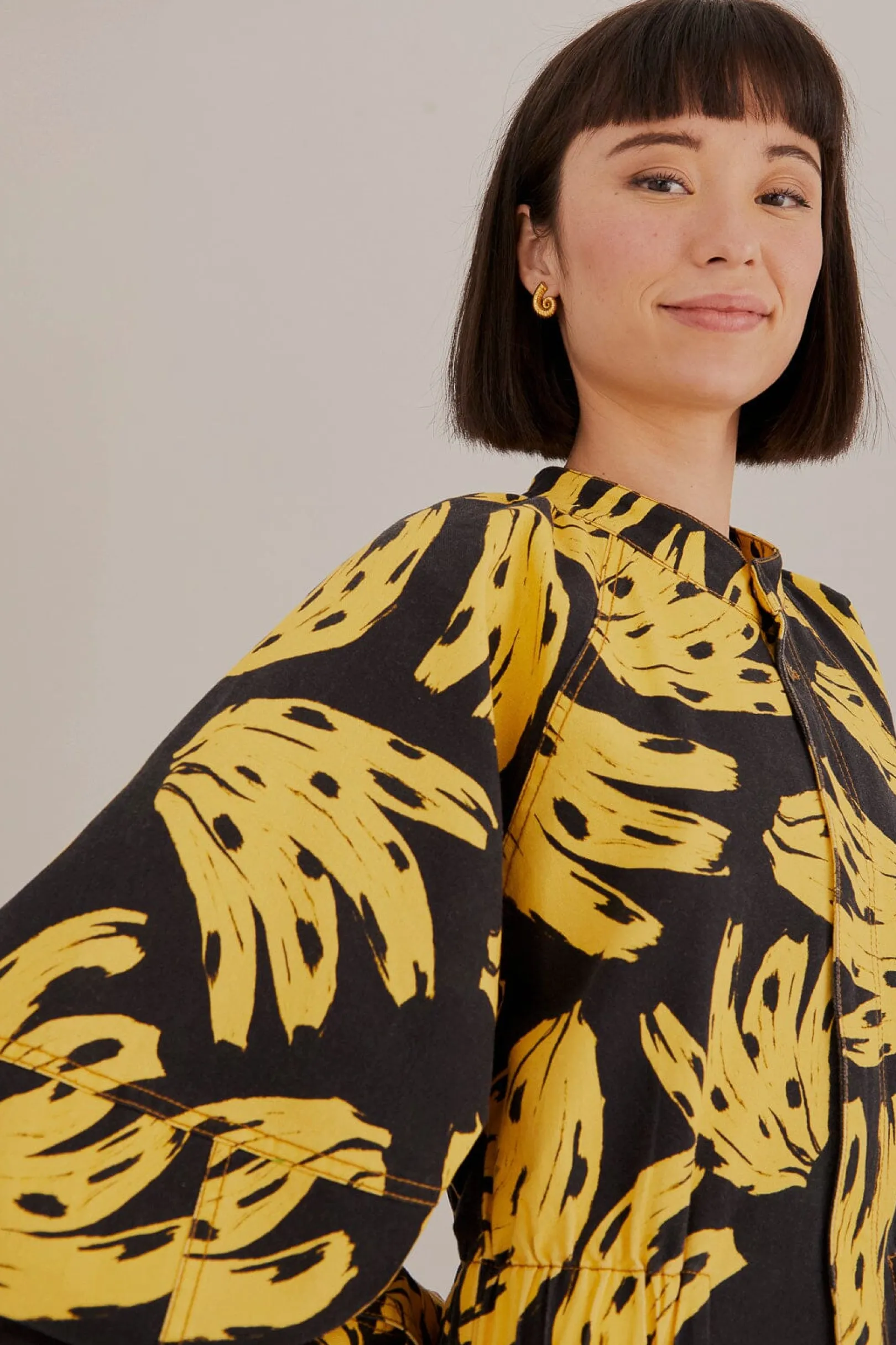 FARM Rio BLACK BOSSA BANANA JUMPSUIT Cheap