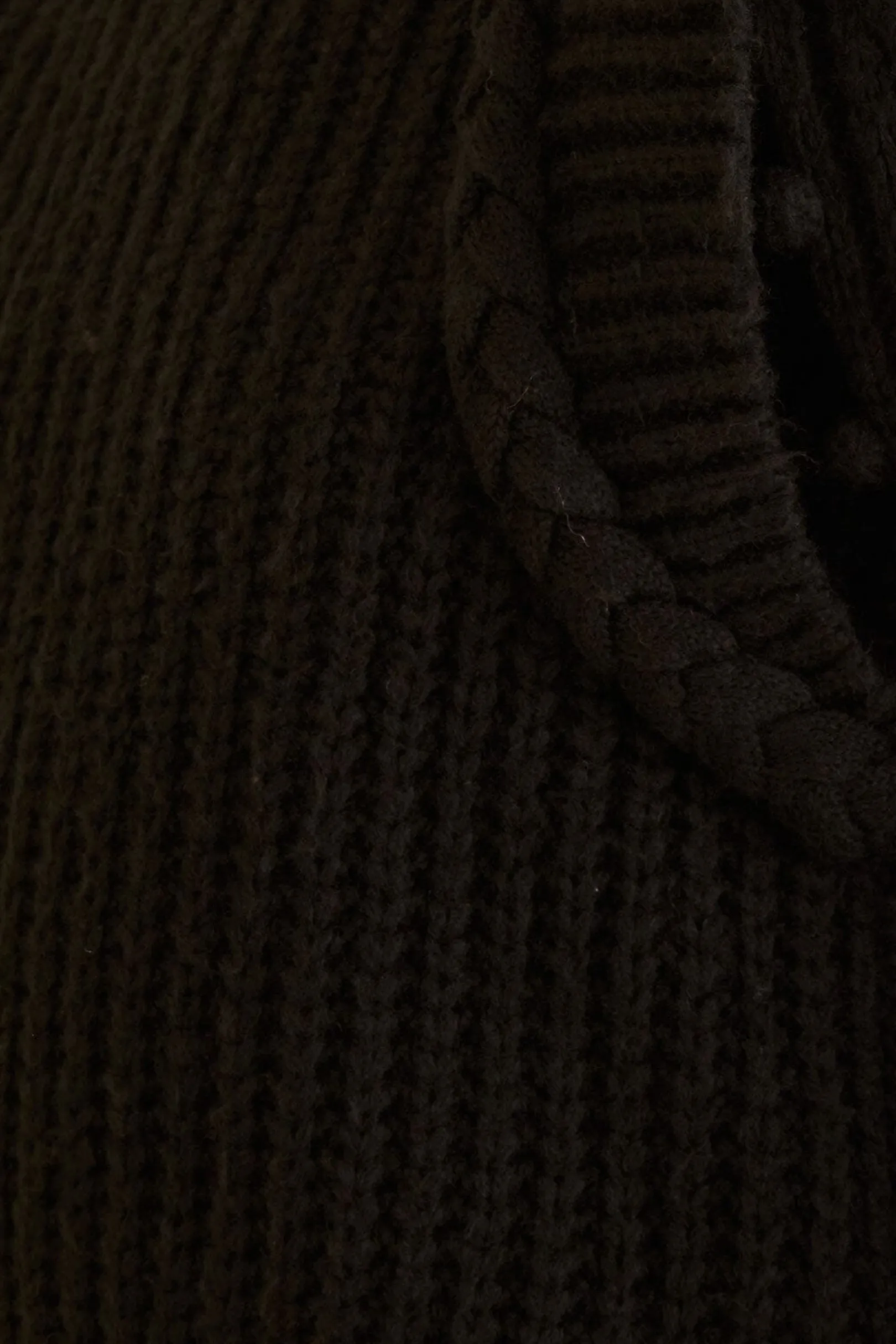 FARM Rio BLACK BRAIDED SWEATER Cheap