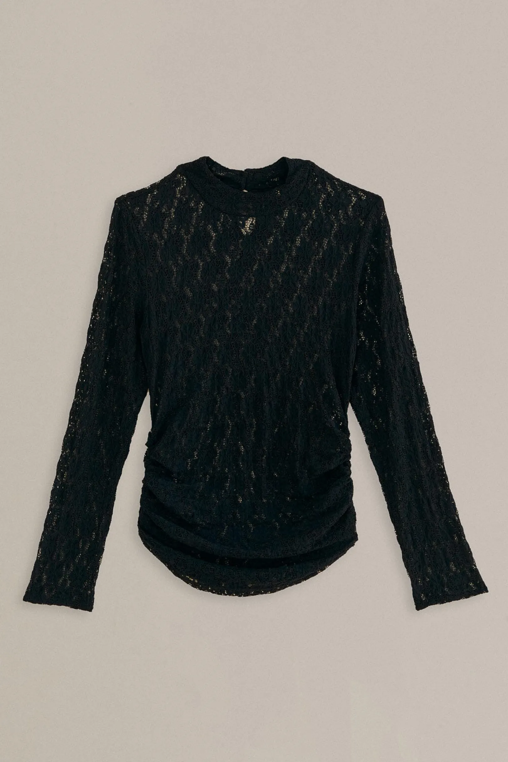 FARM Rio BLACK LACE LONG SLEEVE BLOUSE Clearance