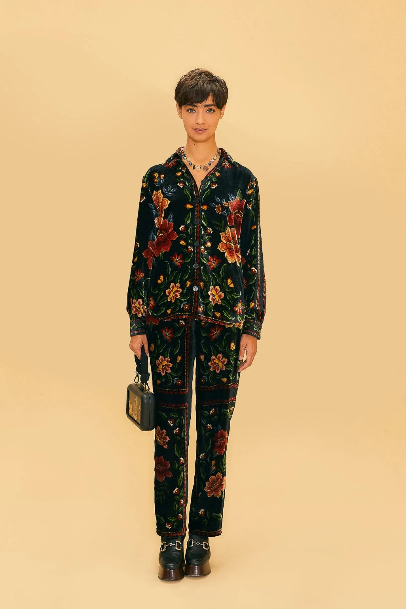 FARM Rio BLACK MACAWS GARDEN PANTS Sale