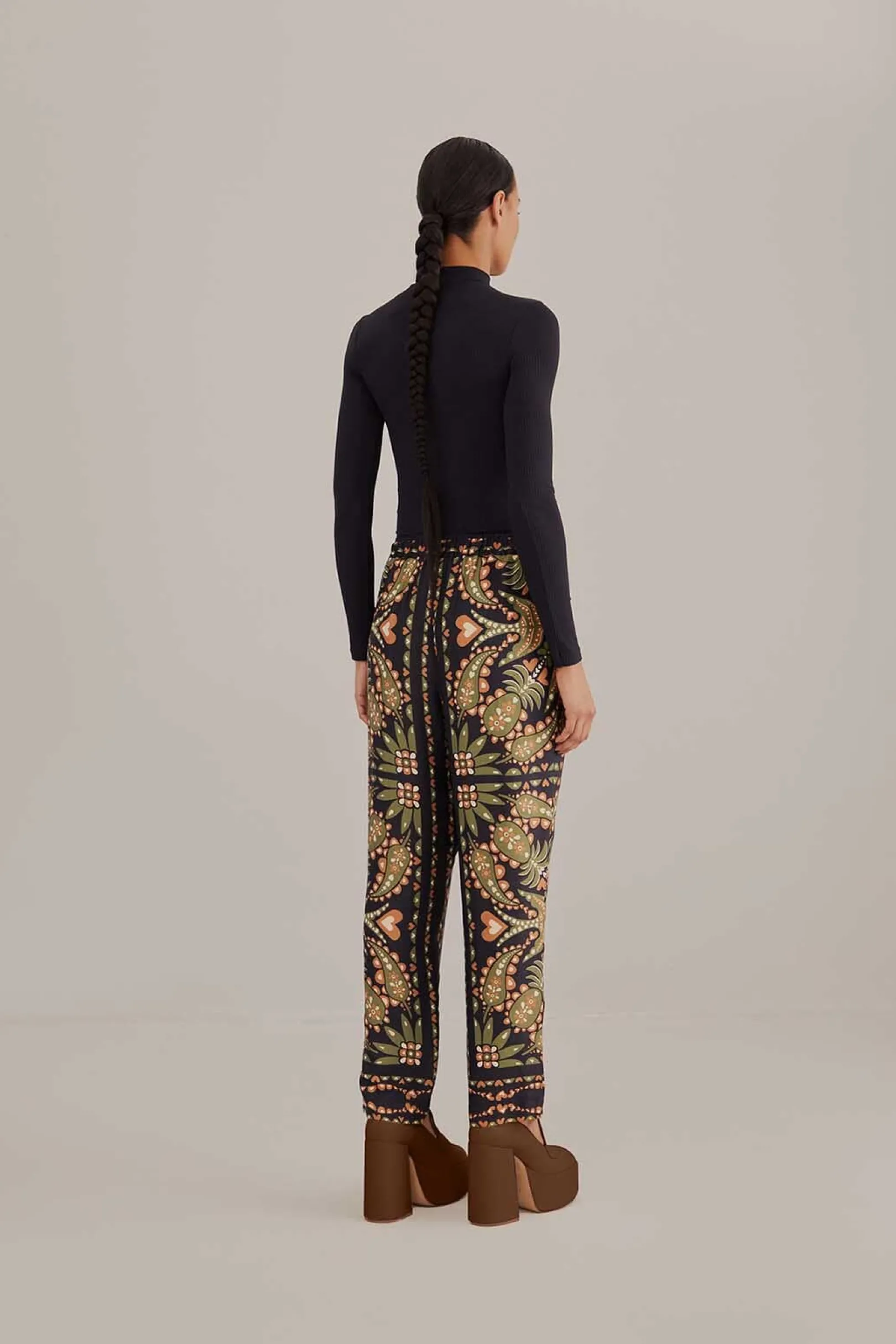 FARM Rio BLACK MARTINA SCARF PANTS Store