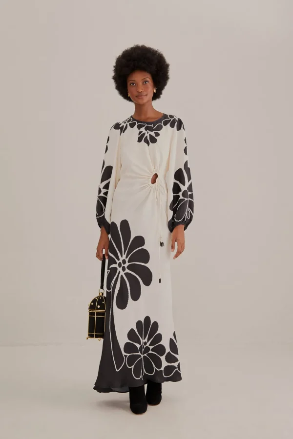 FARM Rio BLACK PALERMO CUT OUT LENZING™ ECOVERO™ VISCOSE MAXI DRESS Shop