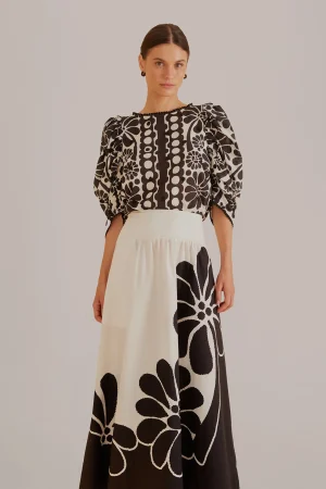FARM Rio BLACK PALERMO MAXI SKIRT Best