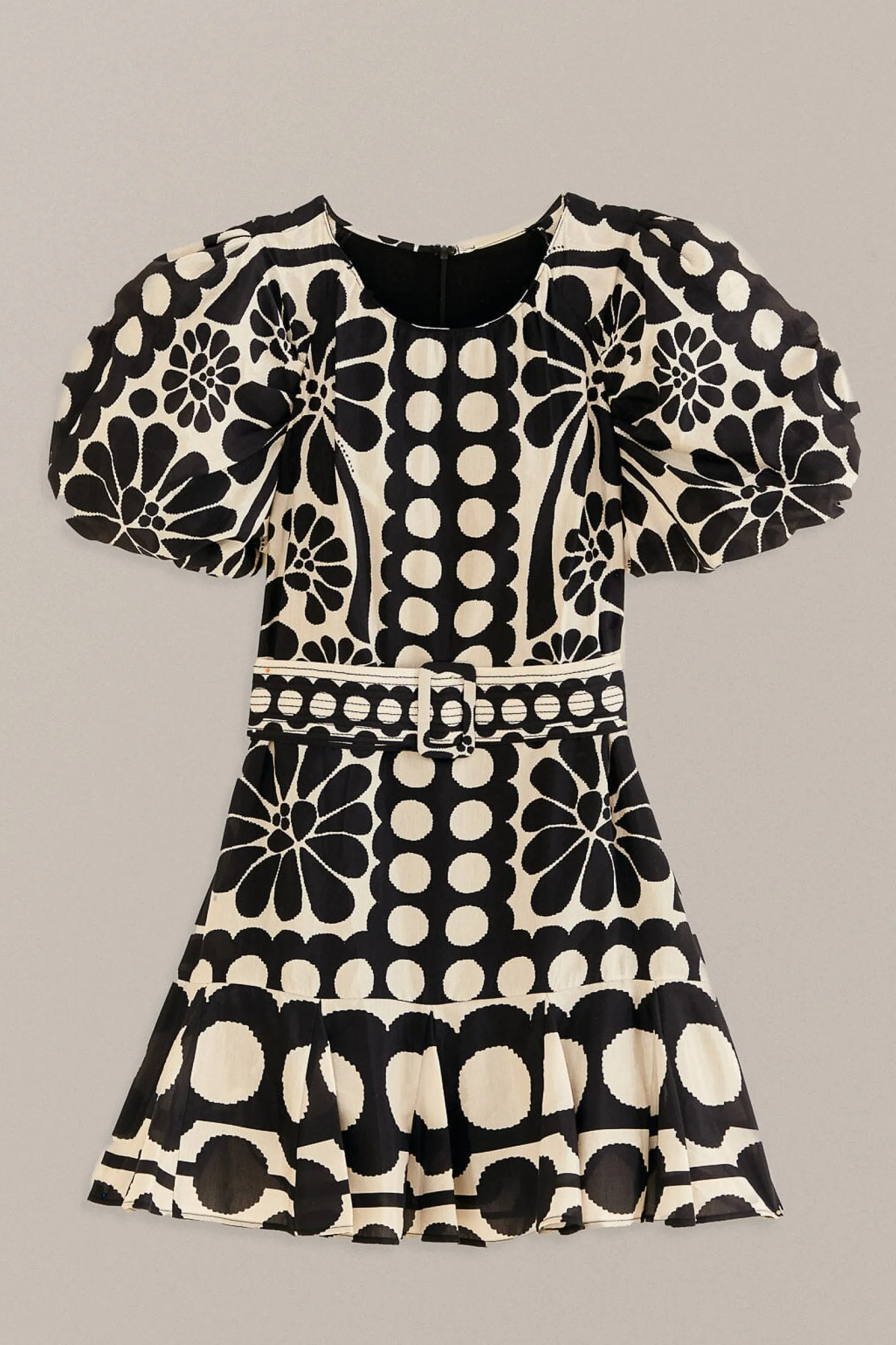 FARM Rio BLACK PALERMO PUFF SLEEVE MINI DRESS Fashion