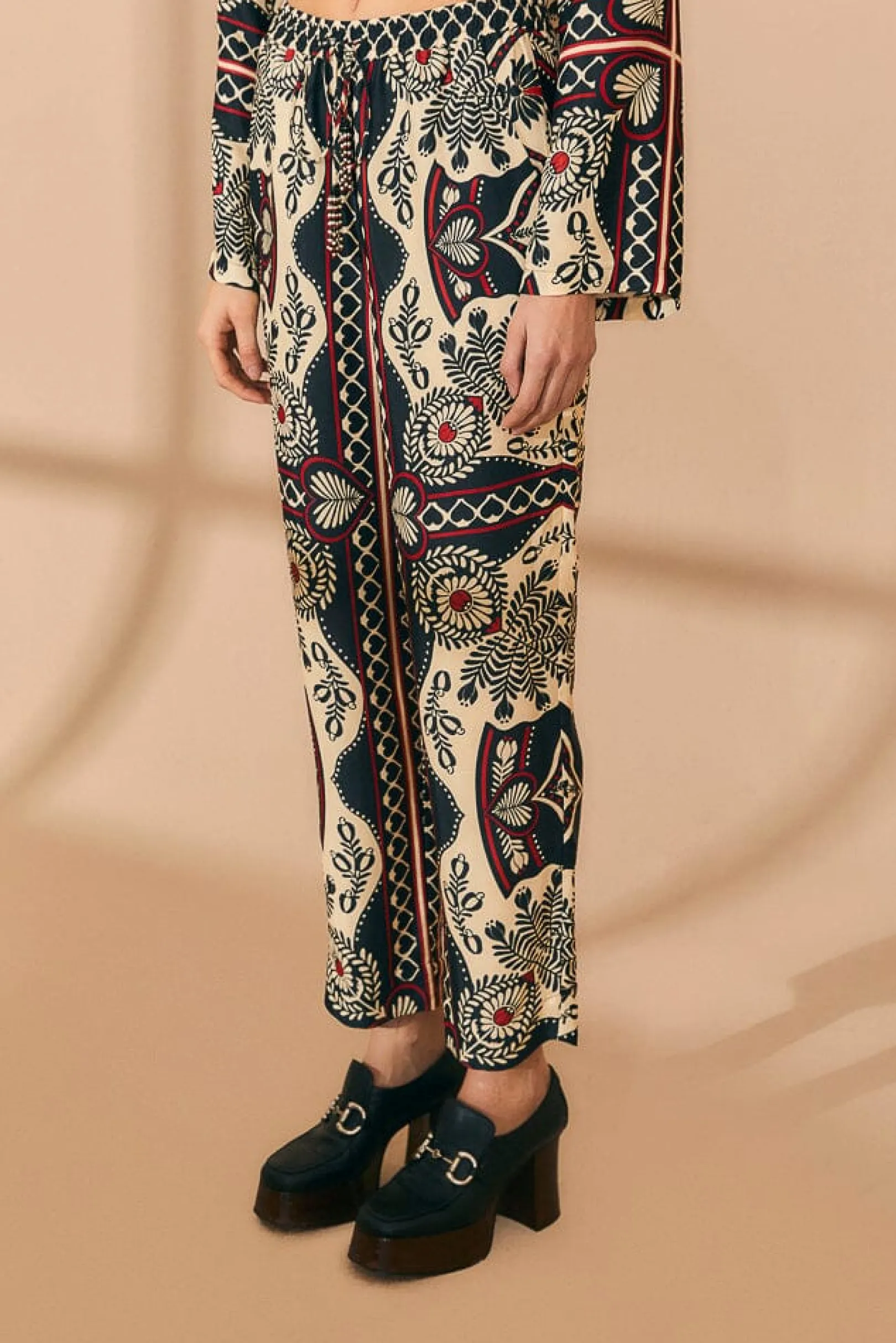FARM Rio BLACK PASSION SCARF PANTS Discount