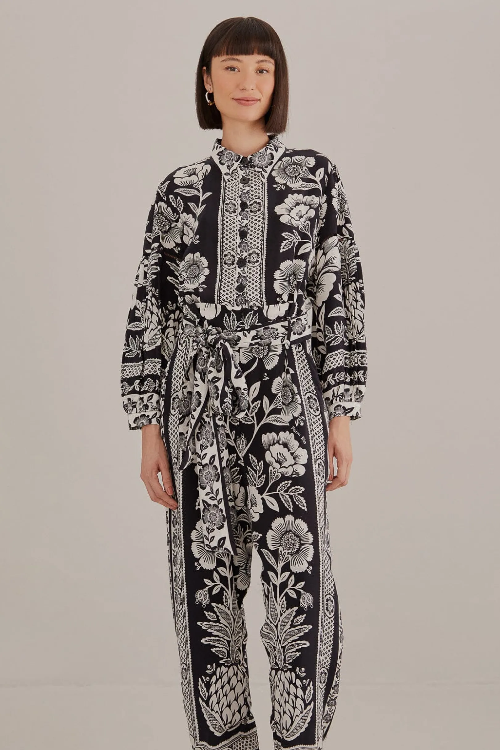 FARM Rio BLACK PINEAPPLE GARDEN JUMPSUIT Online