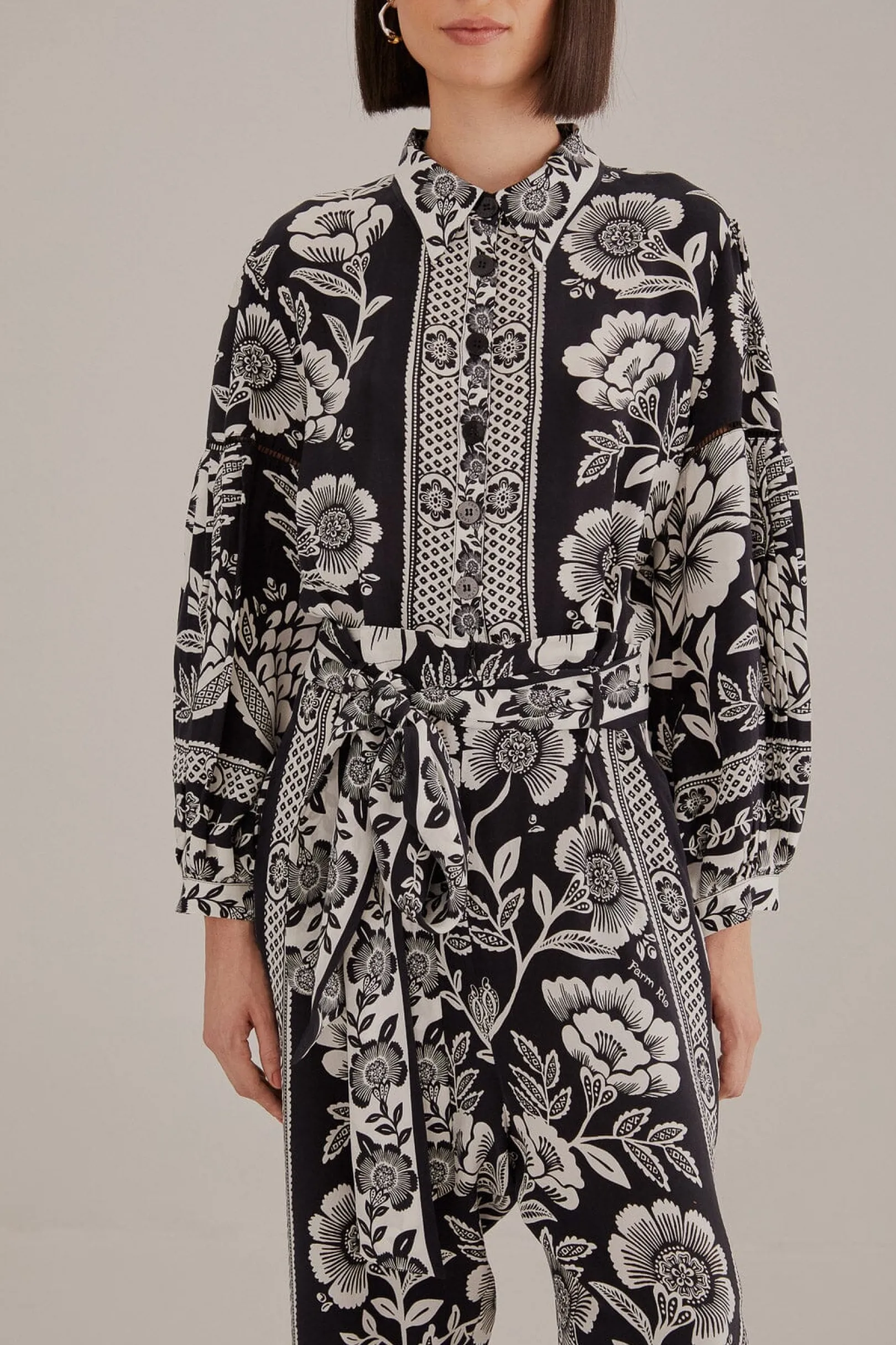 FARM Rio BLACK PINEAPPLE GARDEN JUMPSUIT Online