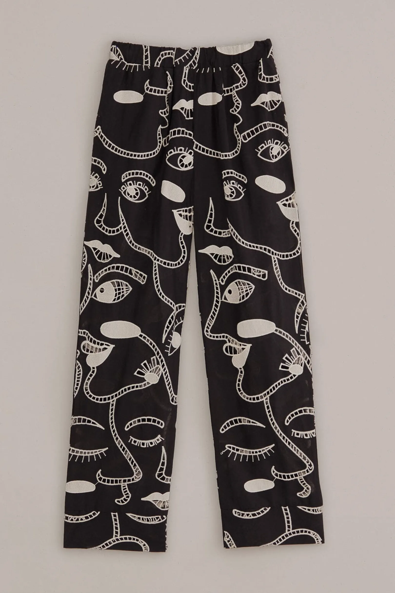 FARM Rio BLACK RICHELIEU FACES PANTS Discount
