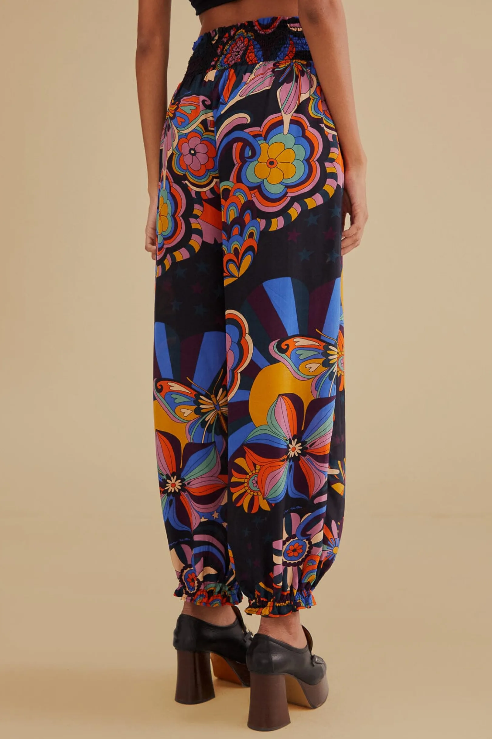 FARM Rio BLACK 70S VIBE PANTS Discount