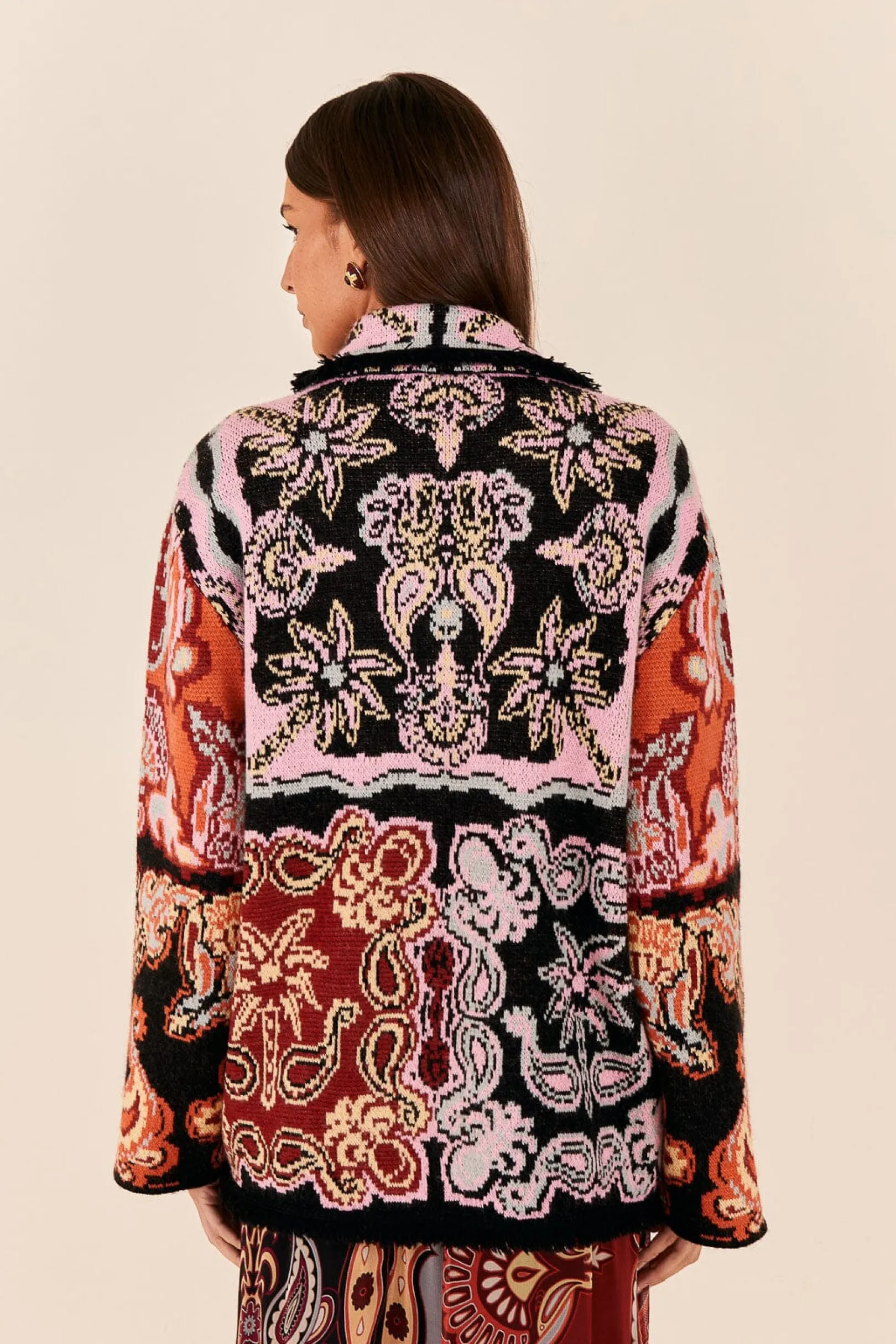 FARM Rio BLACK SWEET MERMAIDS KNIT BLAZER Discount