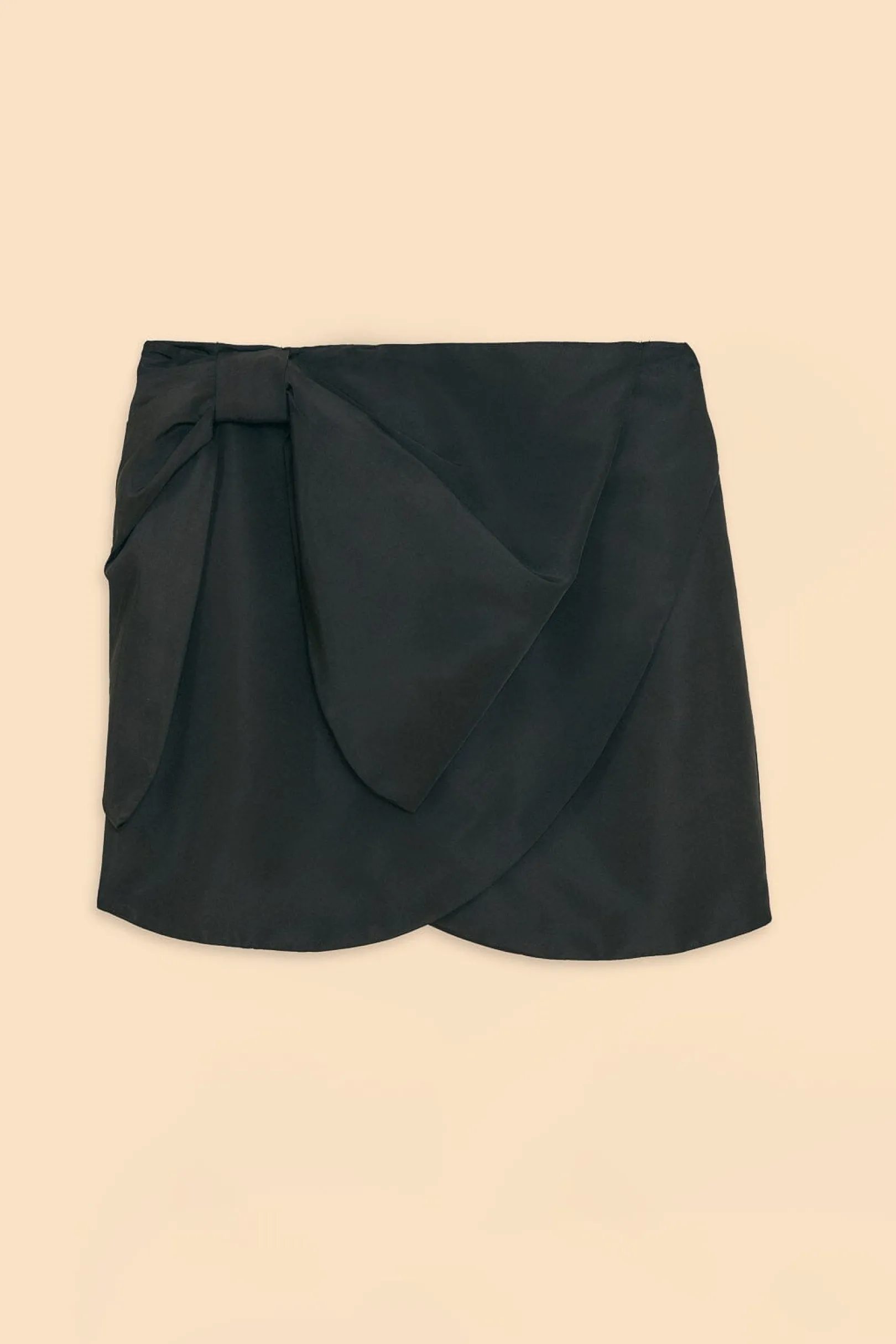 FARM Rio BLACK TAFFETA MINI SKIRT Cheap