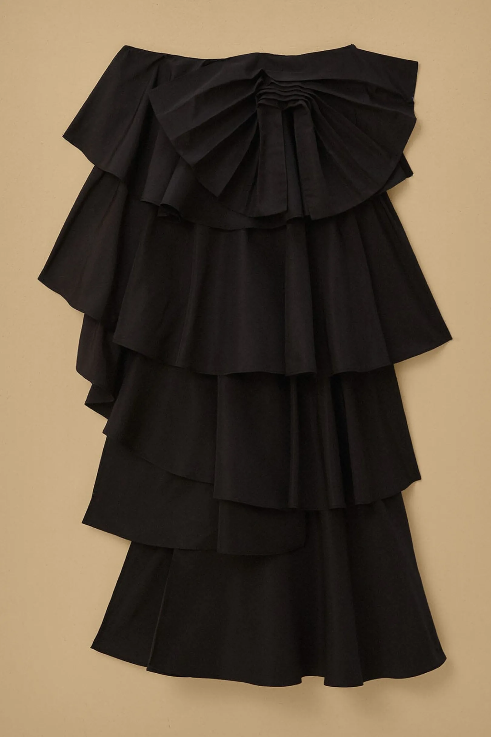 FARM Rio BLACK TIERED BOW DETAIL MAXI SKIRT Cheap