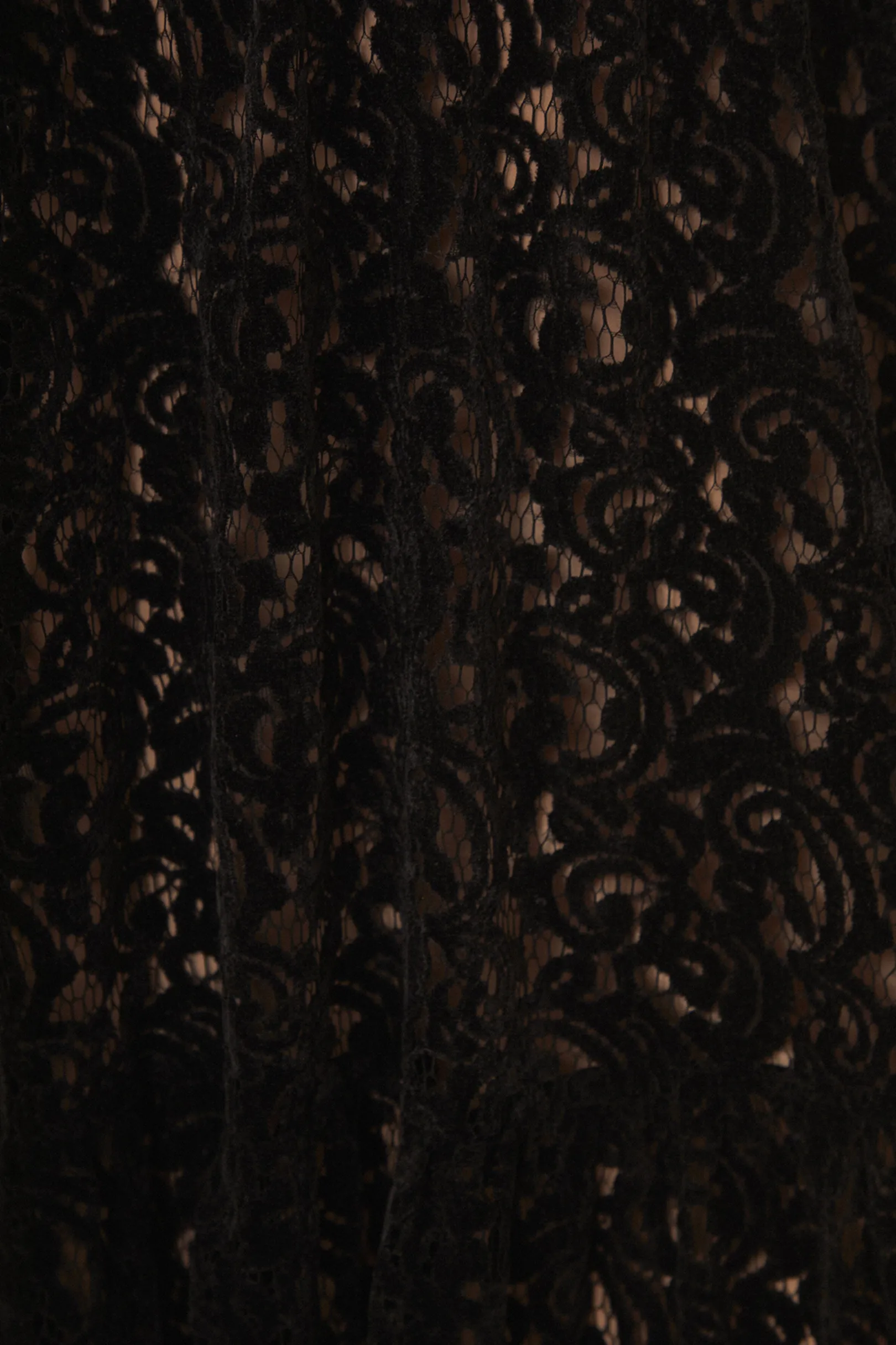 FARM Rio BLACK VELVET LACE SLEEVELESS MAXI DRESS Shop