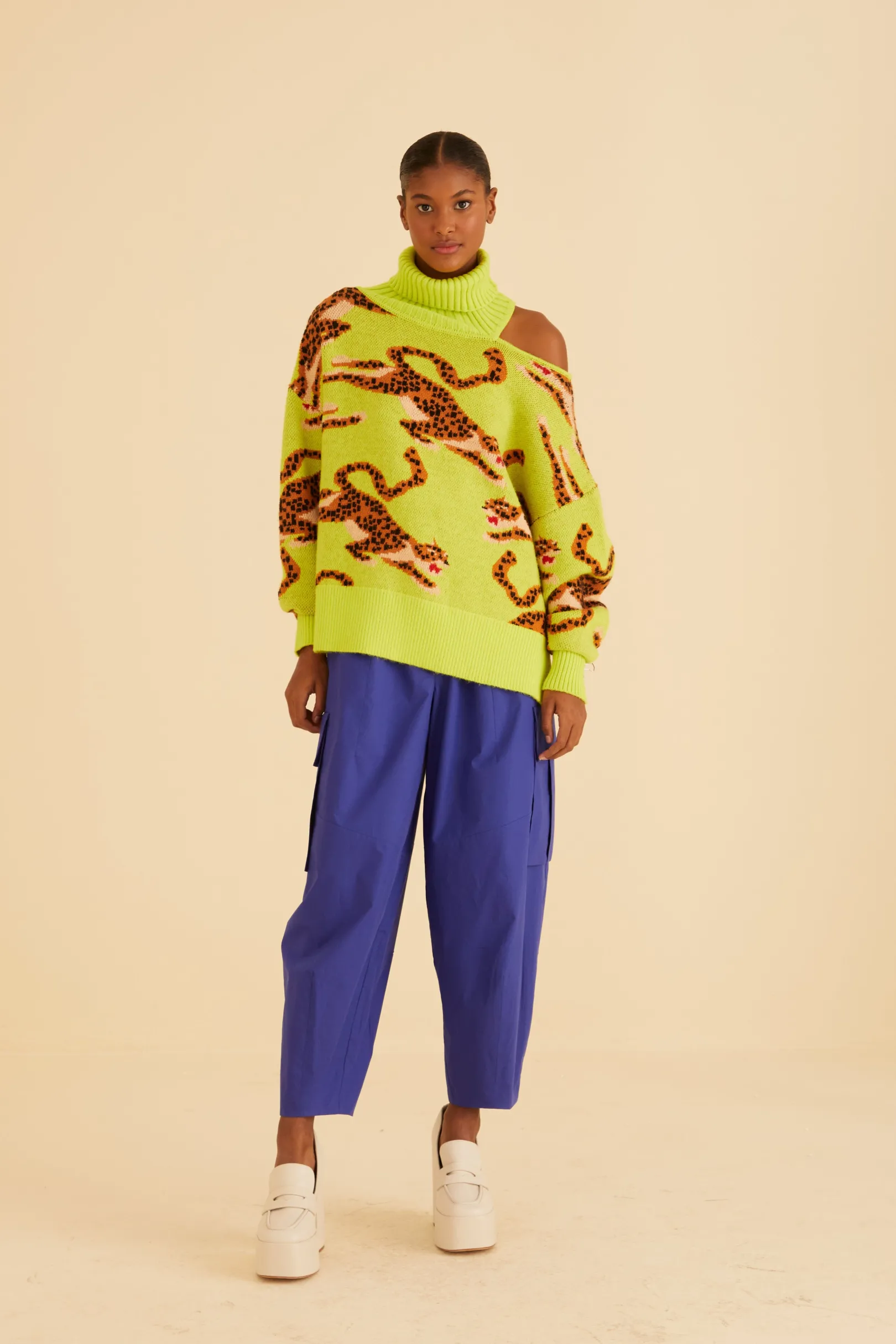 FARM Rio BLUE CARGO PANTS Store