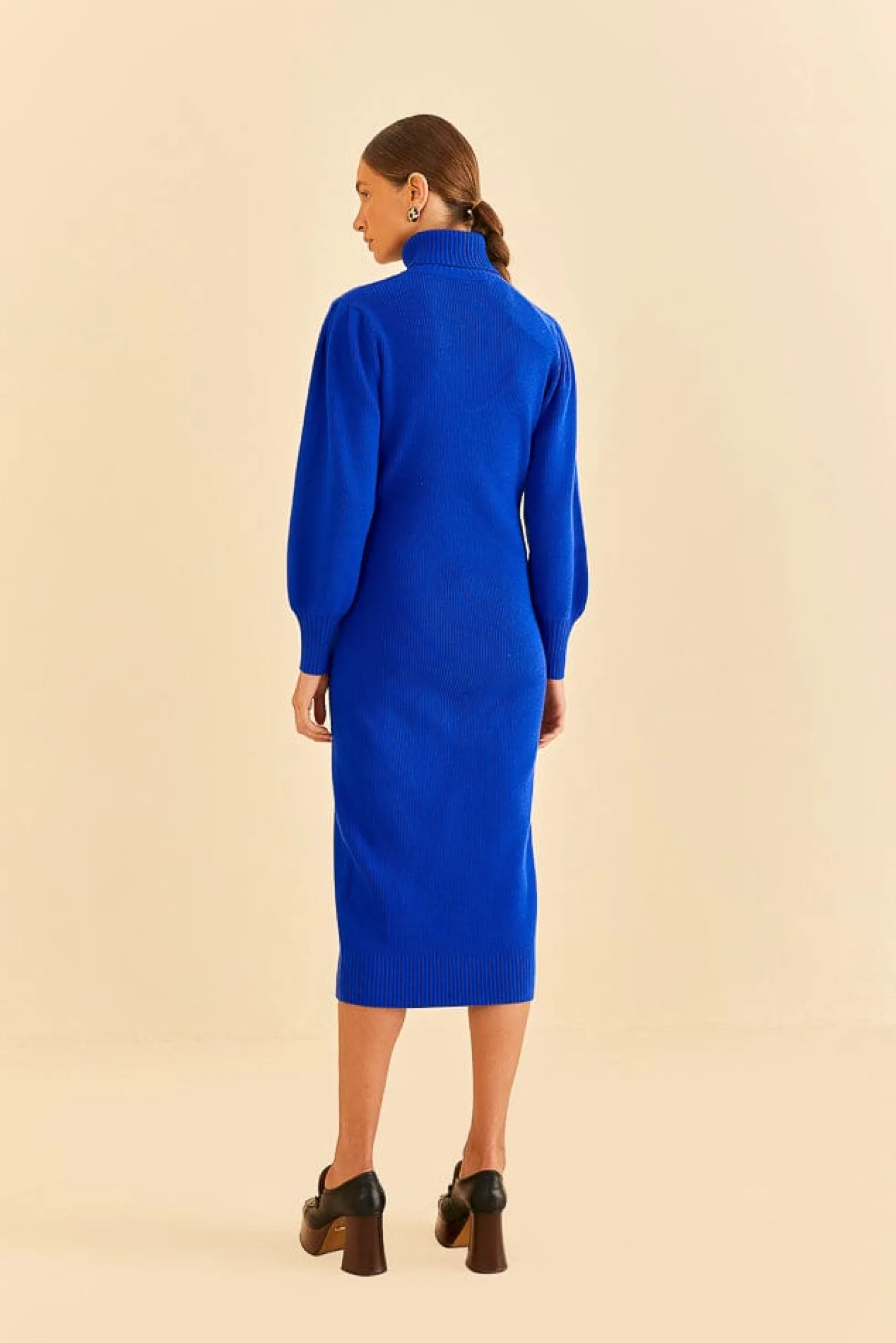 FARM Rio BLUE HEART NECKLINE KNIT DRESS Best Sale