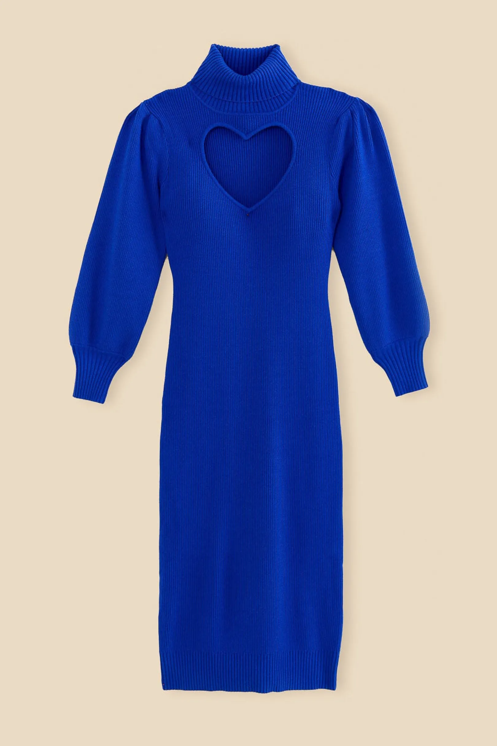 FARM Rio BLUE HEART NECKLINE KNIT DRESS Best Sale