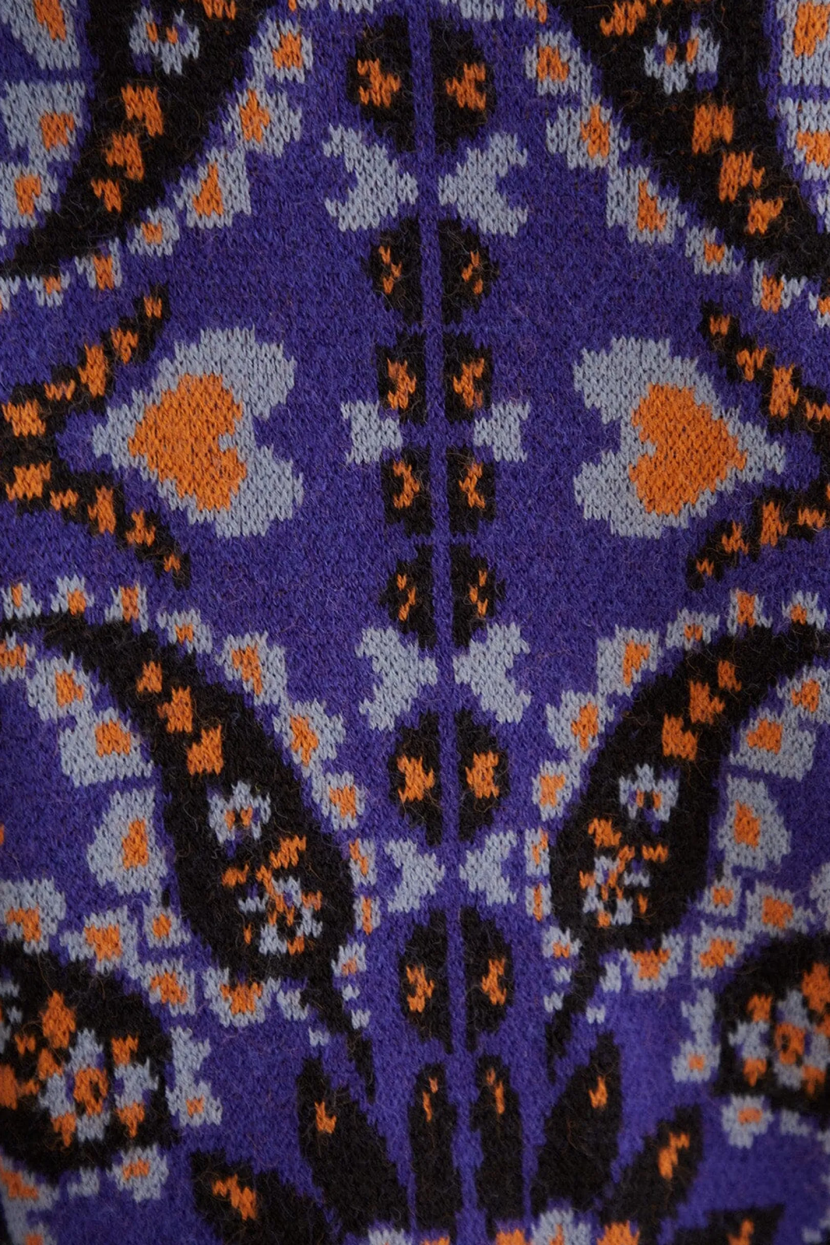 FARM Rio BLUE MARTINA SCARF SEQUIN EMBROIDERED KNIT CARDIGAN Store