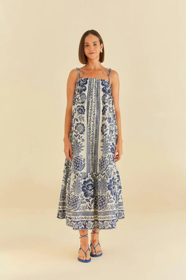 FARM Rio  BLUE PINEAPPLE GARDEN MAXI DRESS Online