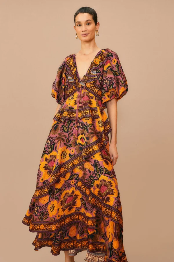 FARM Rio BLUSH GARDEN BLOOM MAXI DRESS Best