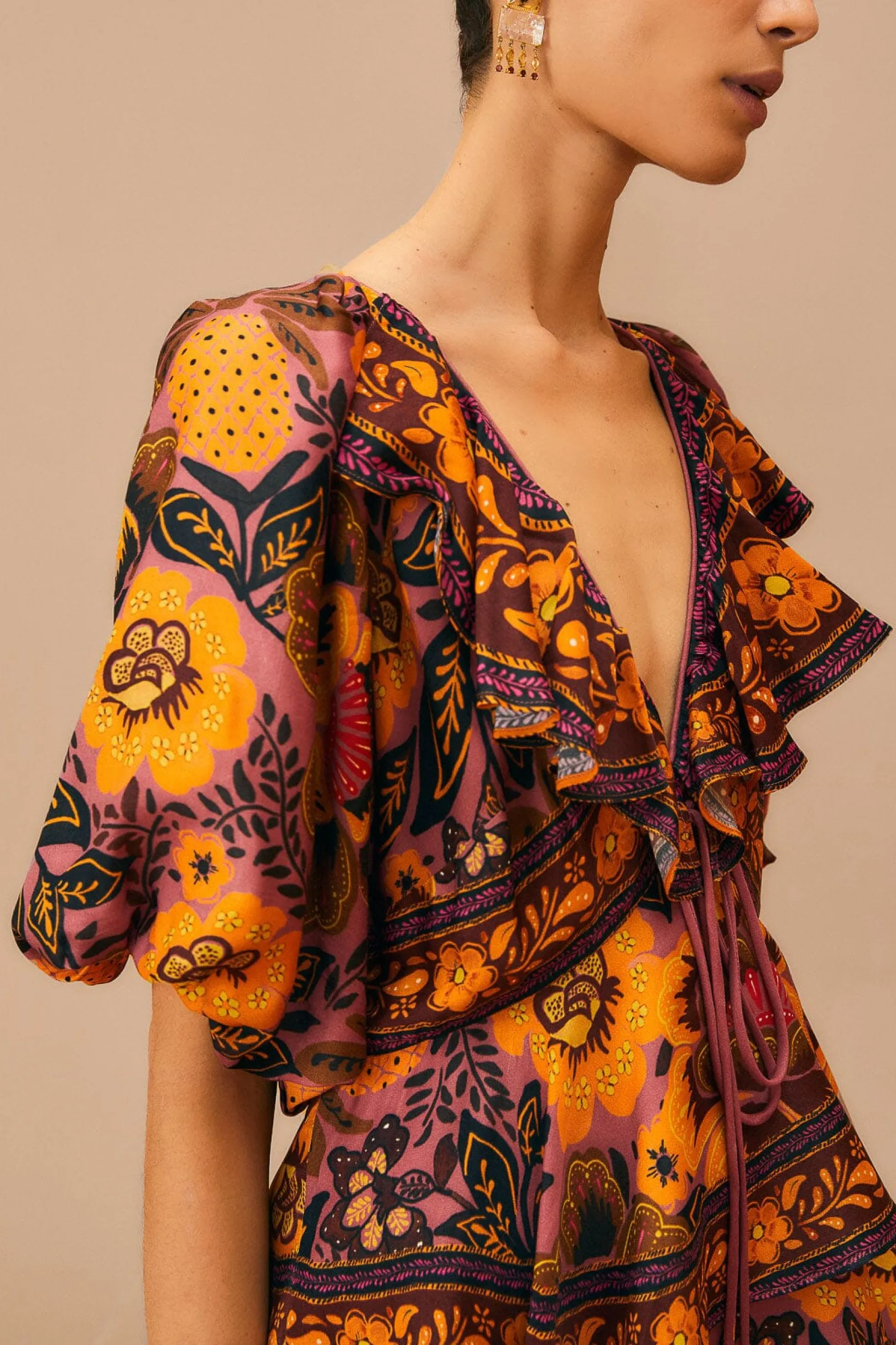 FARM Rio BLUSH GARDEN BLOOM MAXI DRESS Best