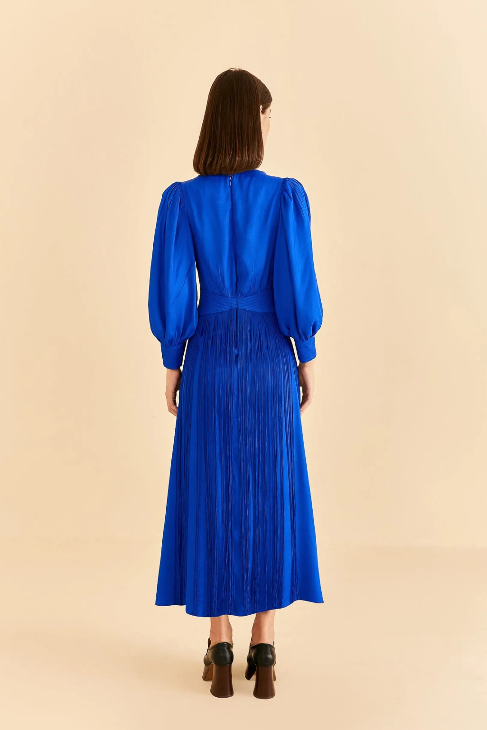 FARM Rio BRIGHT BLUE FRINGES MAXI DRESS Clearance
