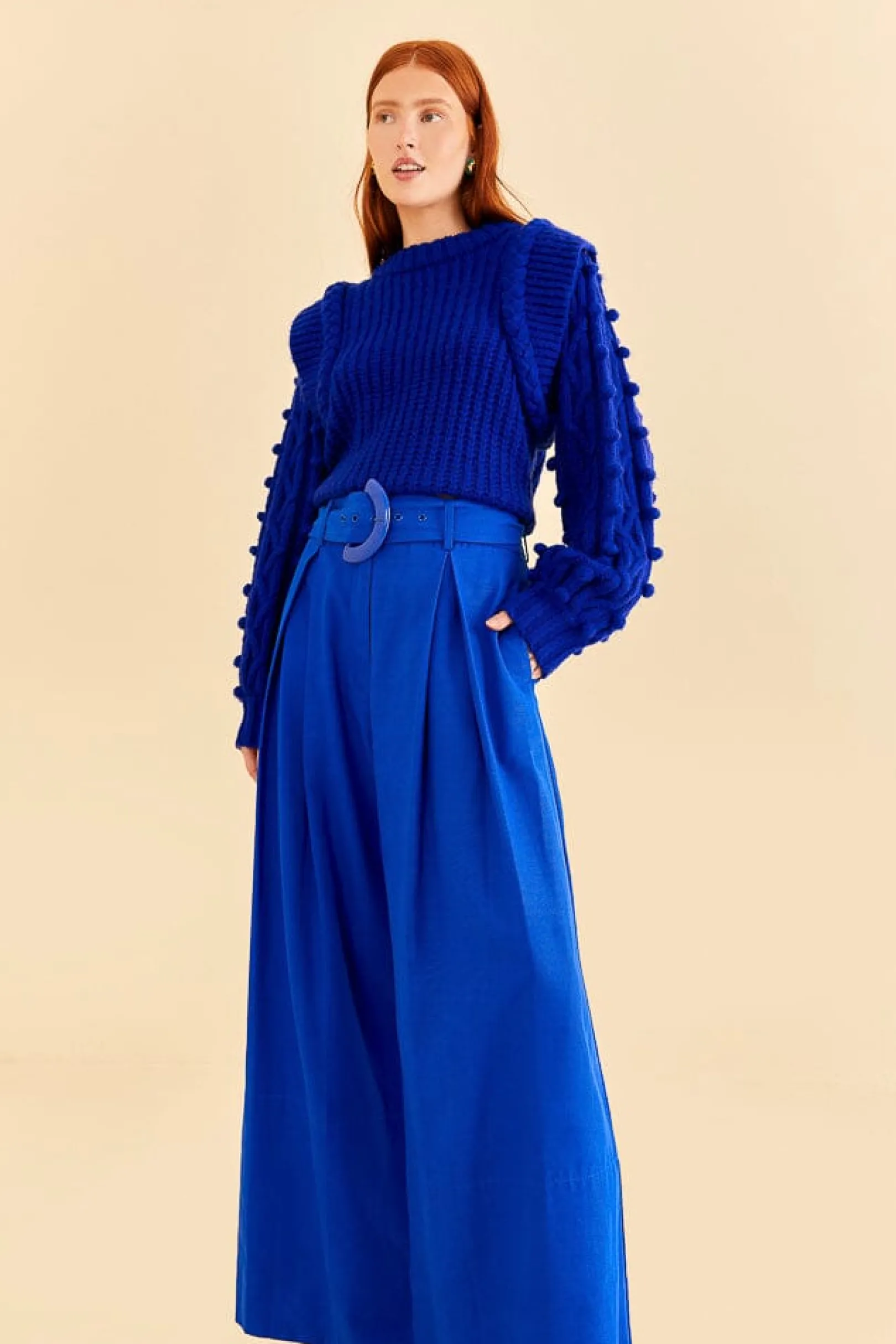 FARM Rio BRIGHT BLUE TAILORED PANTS Shop