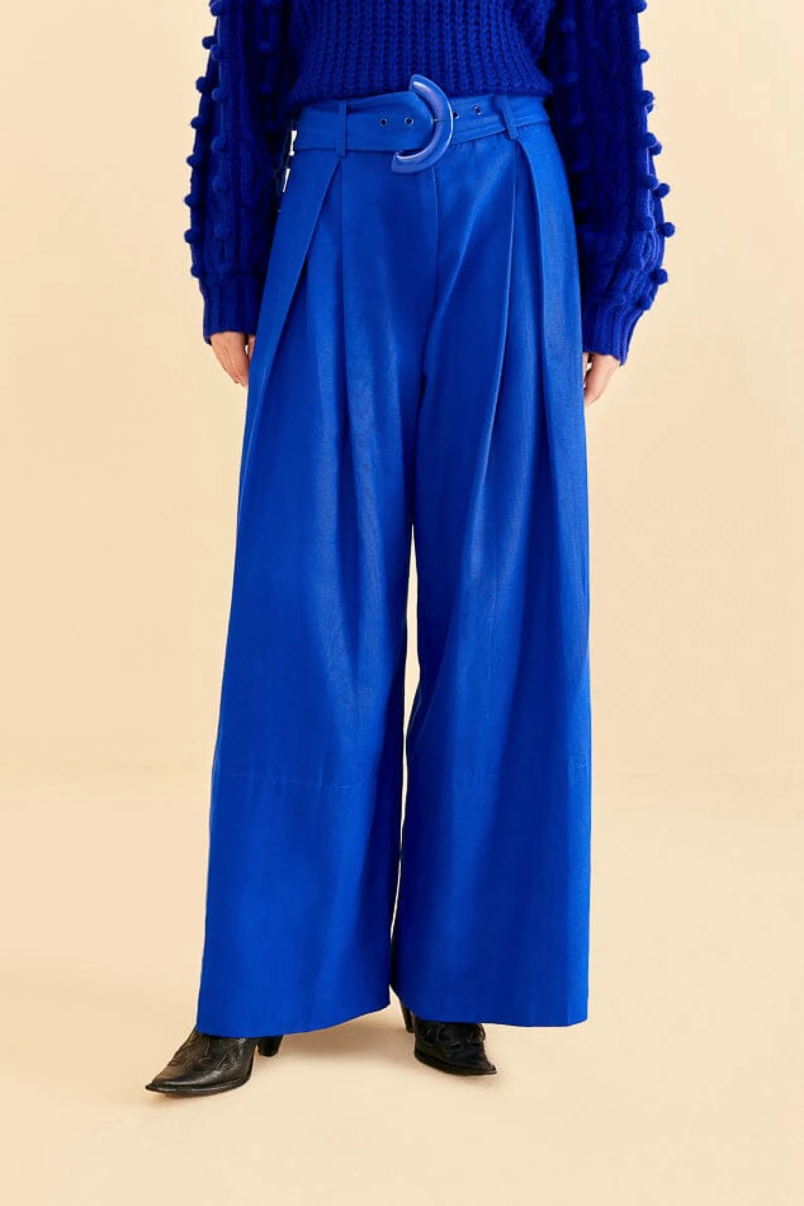 FARM Rio BRIGHT BLUE TAILORED PANTS Shop