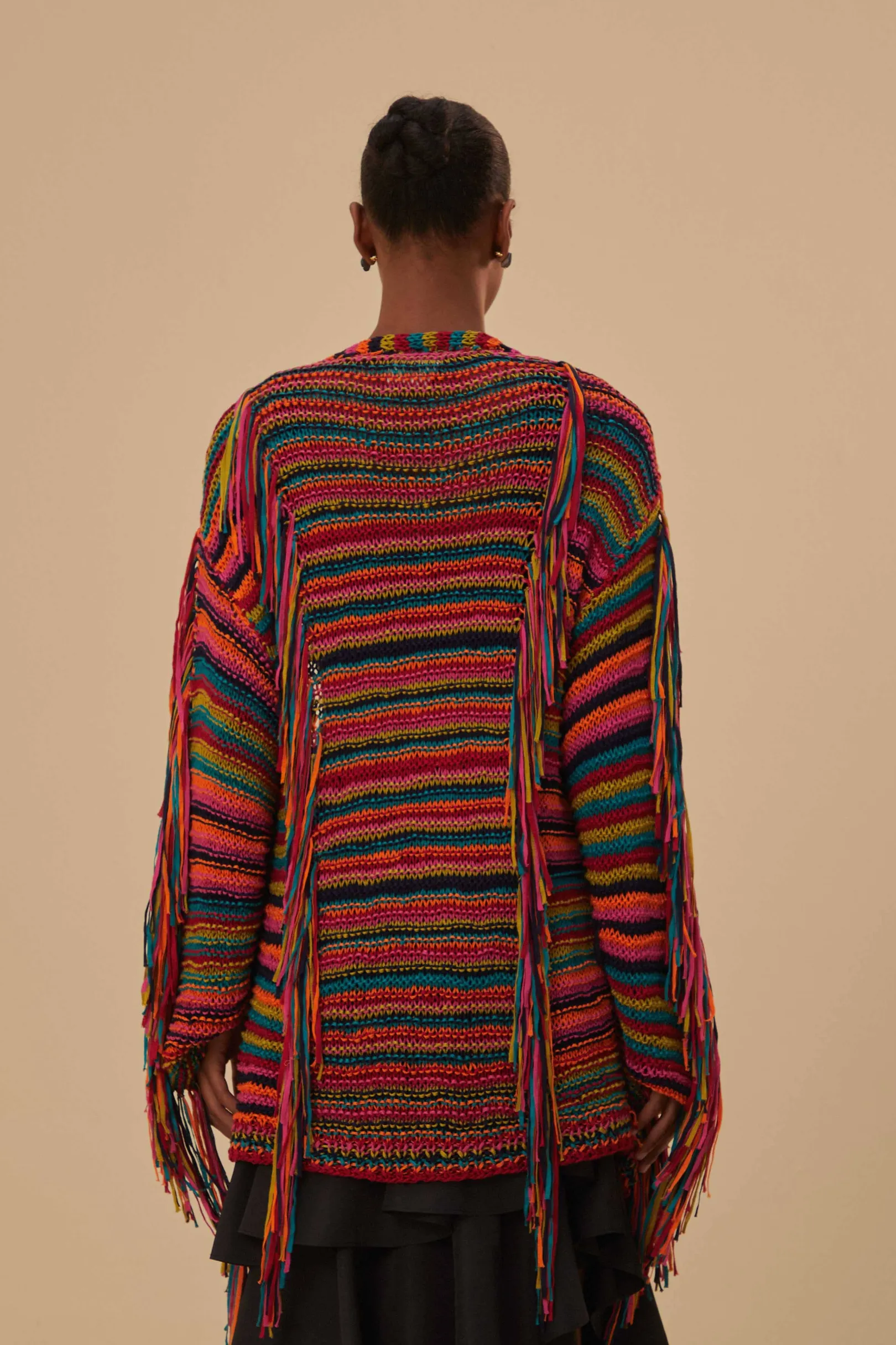 FARM Rio COLORFUL STRIPES KNIT CARDIGAN Store