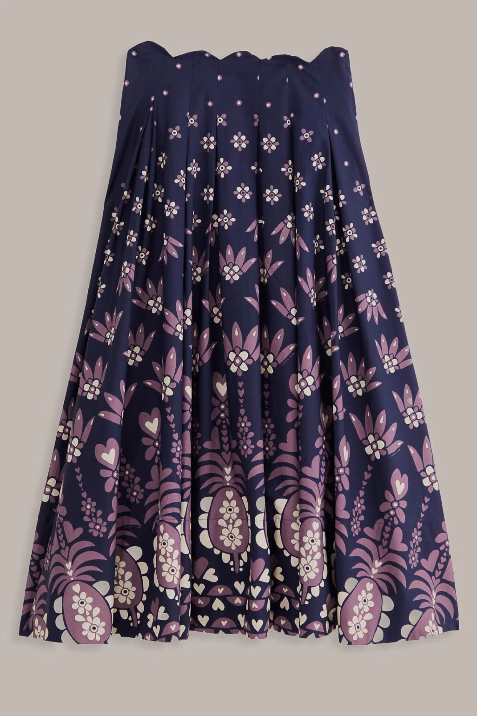 FARM Rio DARK BLUE AINIKA MARTINA MIDI SKIRT Sale