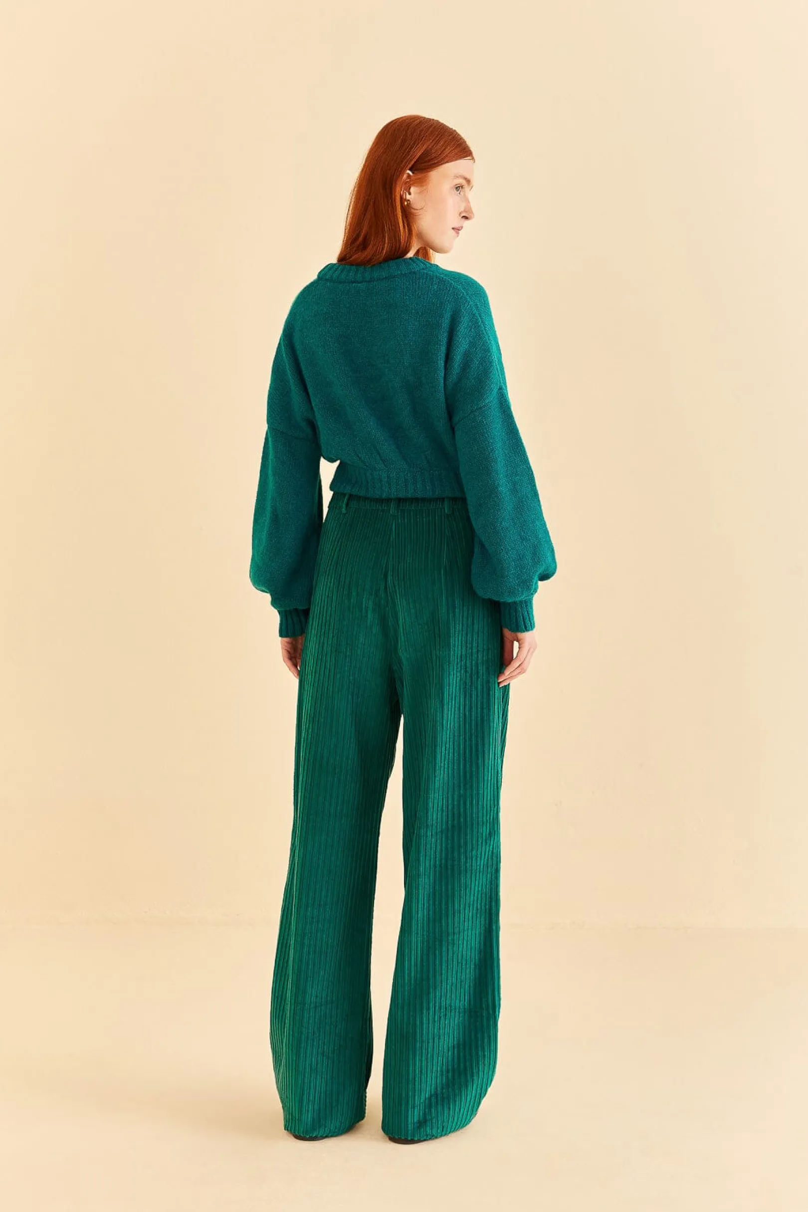 FARM Rio EMERALD CORDUROY PANTS Sale