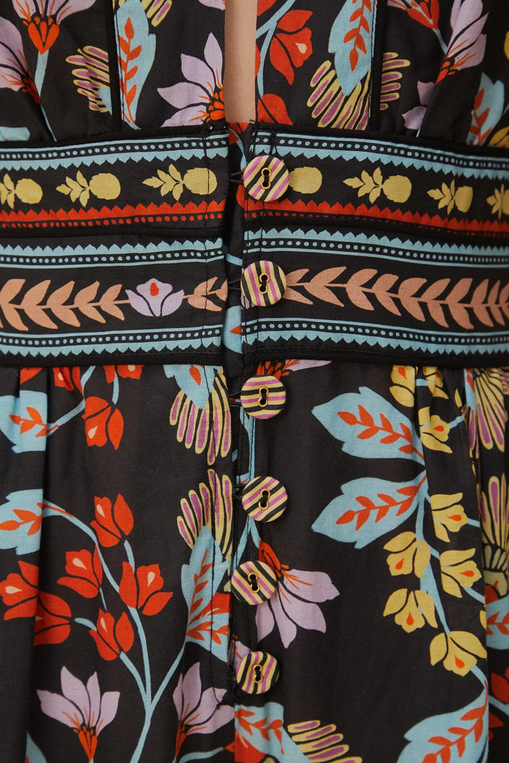 FARM Rio FLOWERY BLACK JUMPSUIT Best Sale