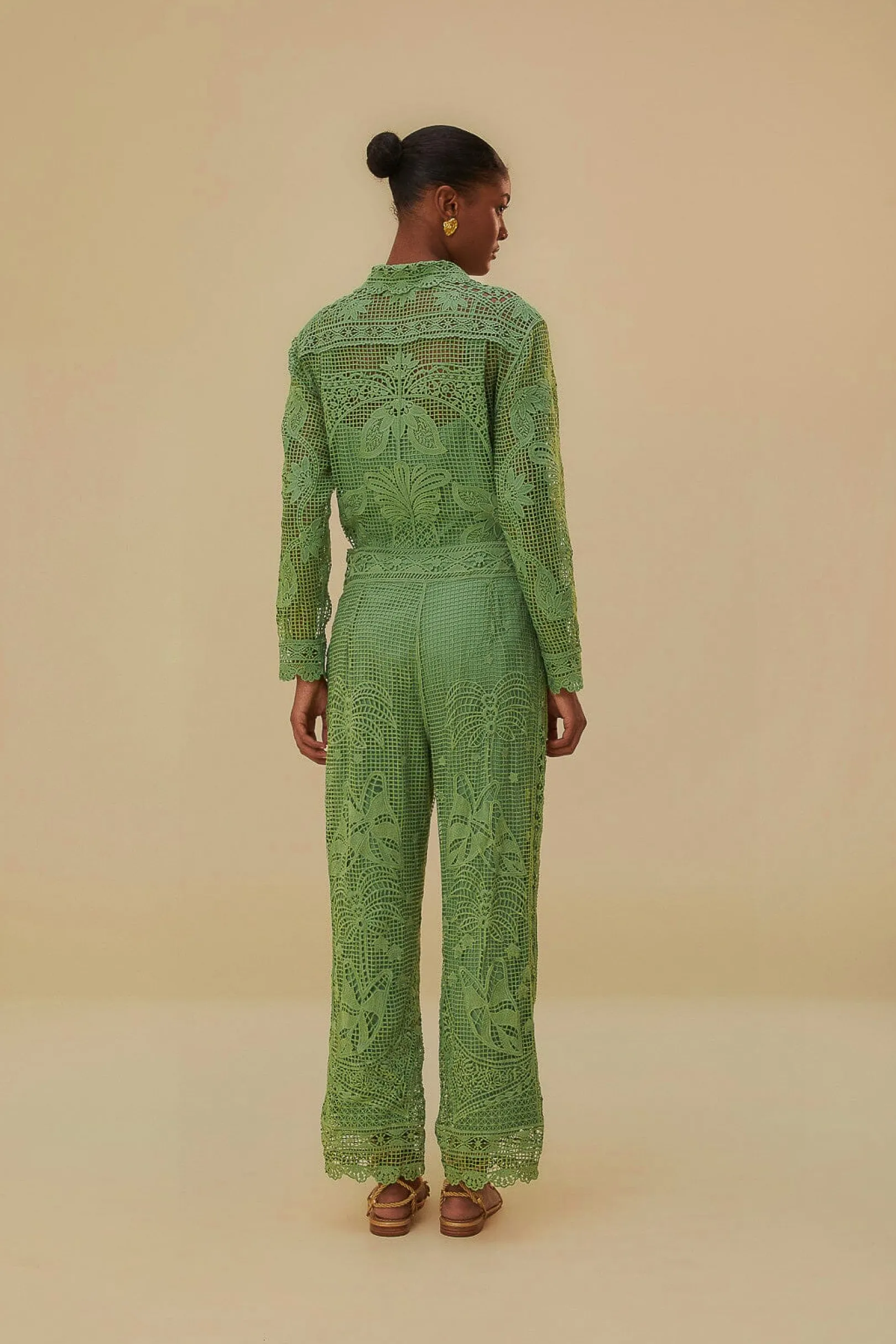 FARM Rio GREEN GUIPIRE PANTS New