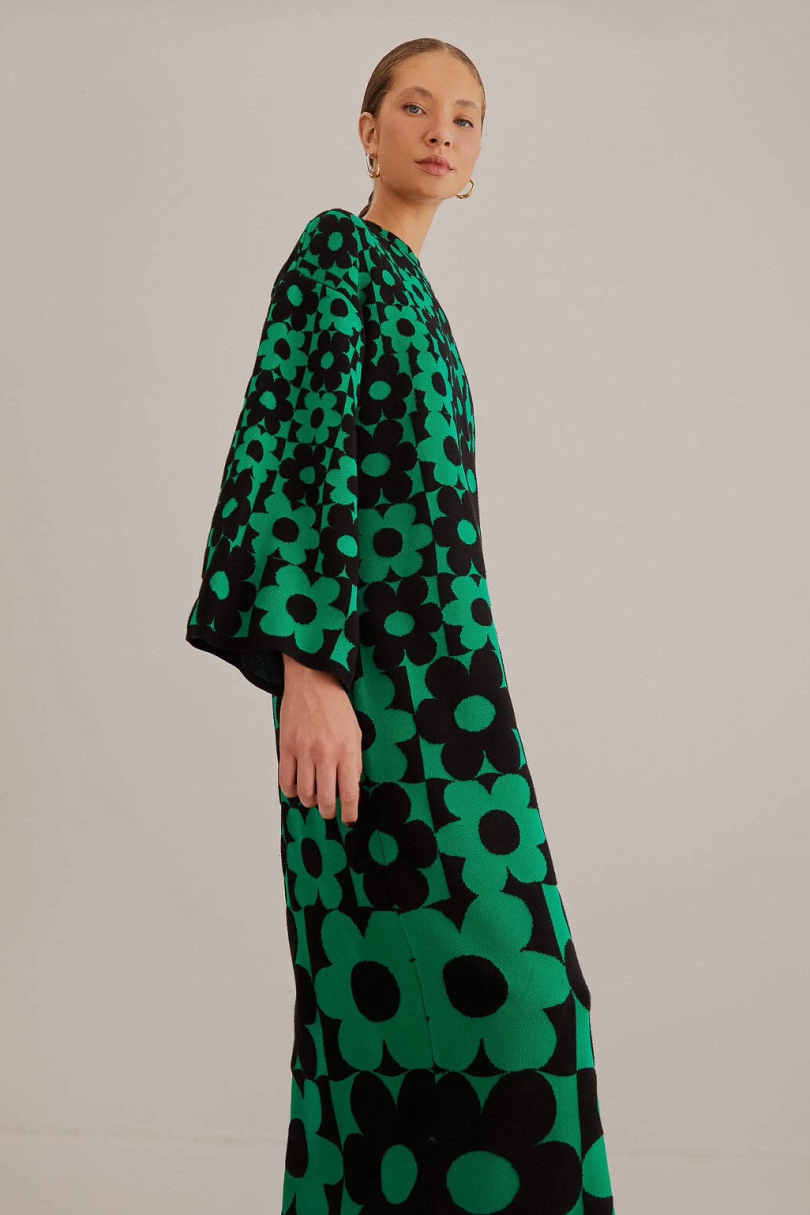 FARM Rio GREEN LOVEDAISY KNIT DRESS Cheap