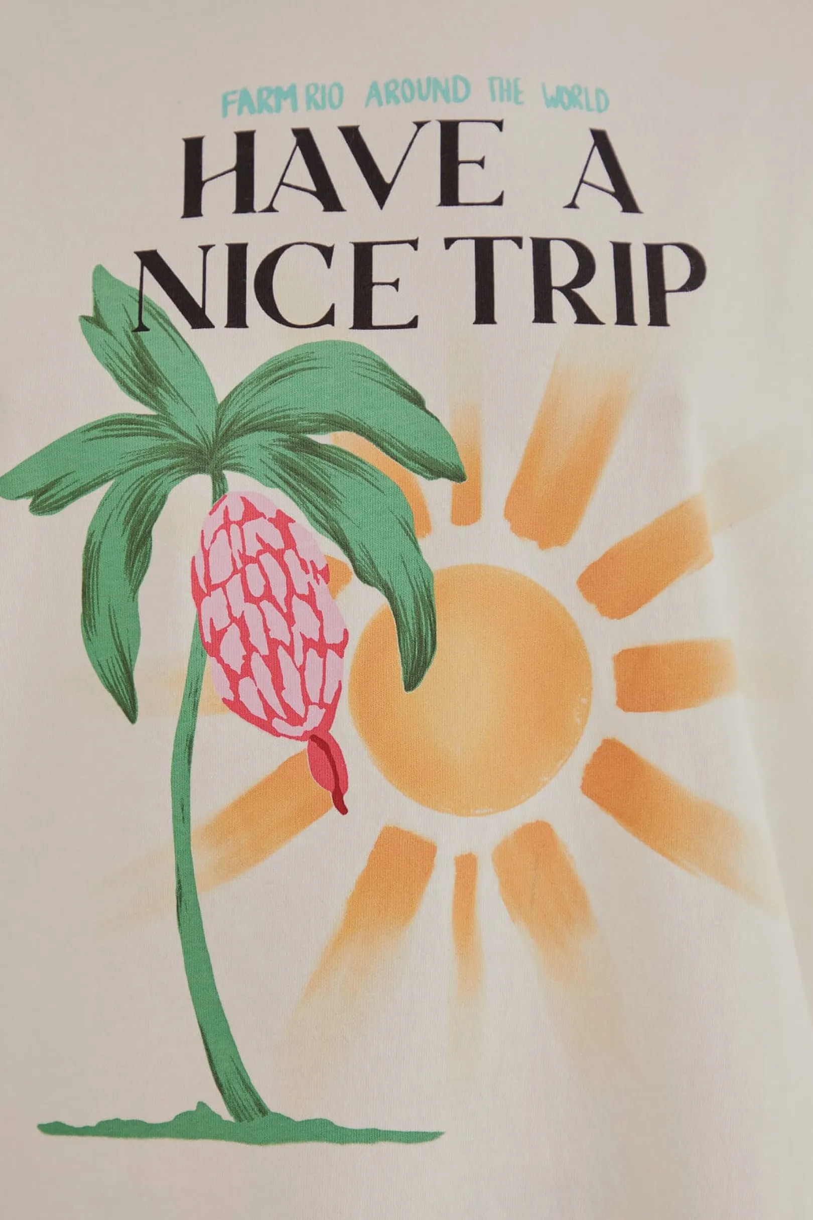 FARM Rio HAVE A NICE TRIP ORGANIC COTTON FIT T-SHIRT Cheap