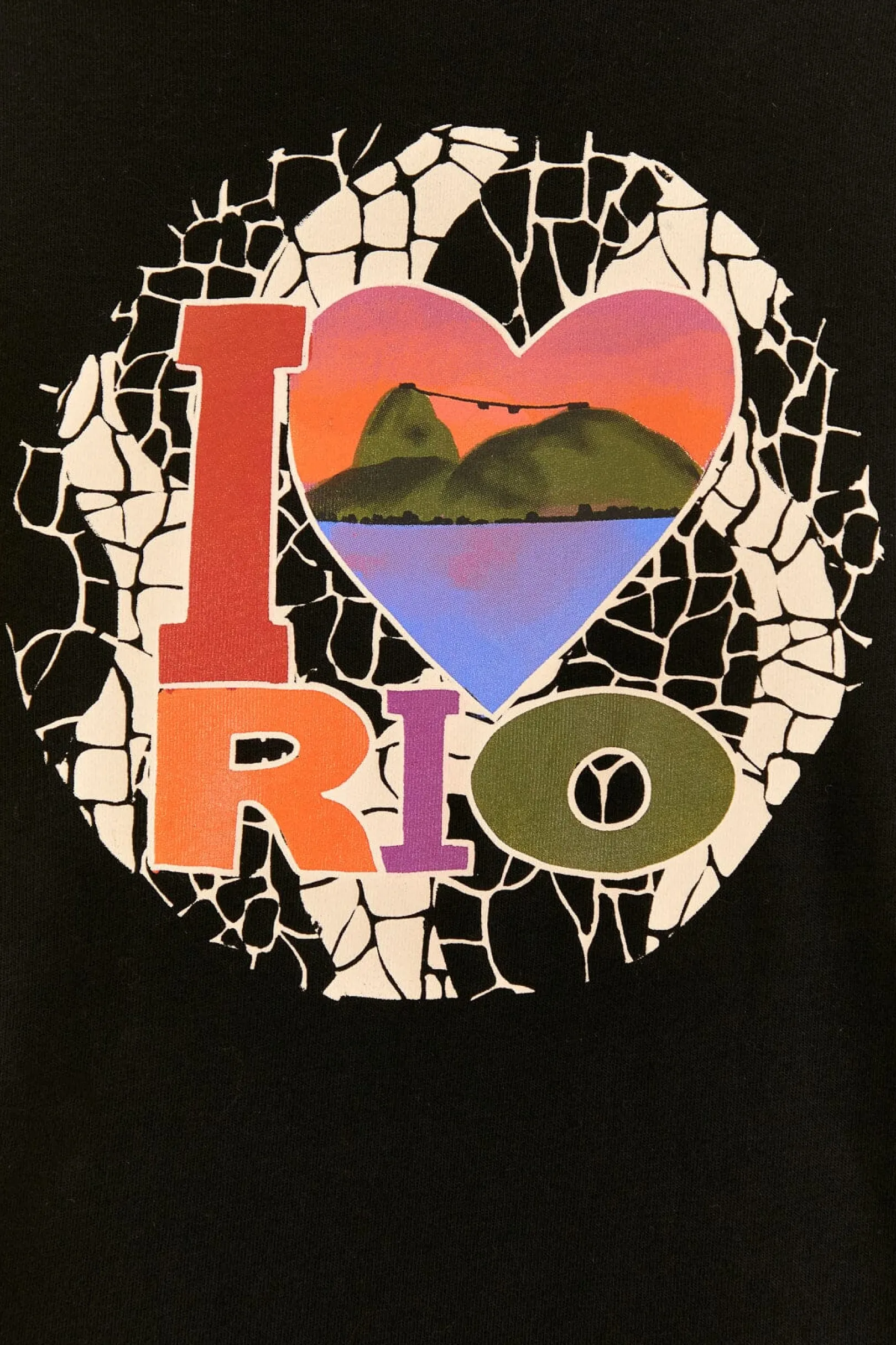 FARM Rio I LOVE RIO SHOULDER PADS ORGANIC COTTON T-SHIRT Sale