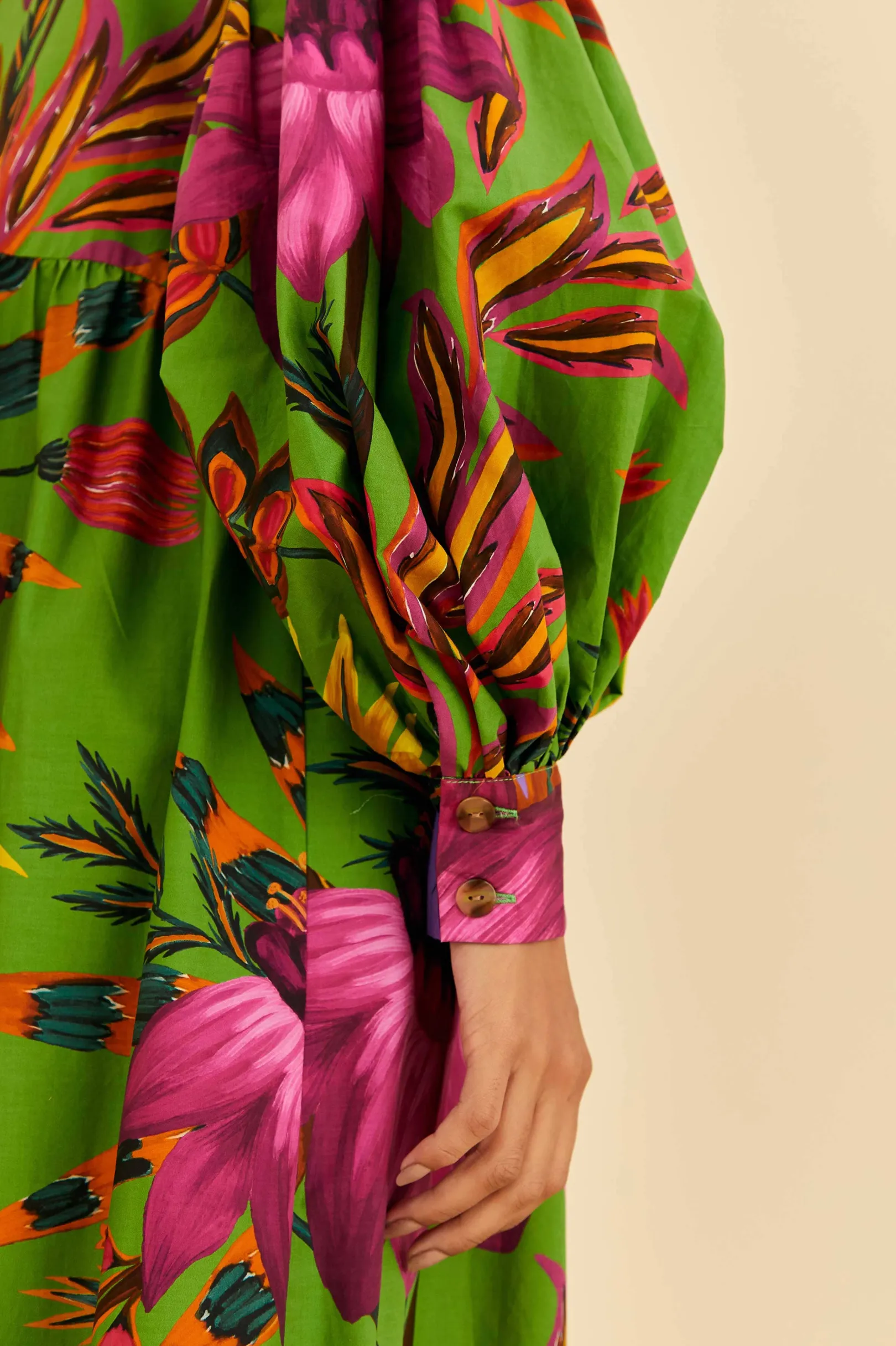 FARM Rio MAXI FLOWERS ORGANIC COTTON MAXI DRESS Online
