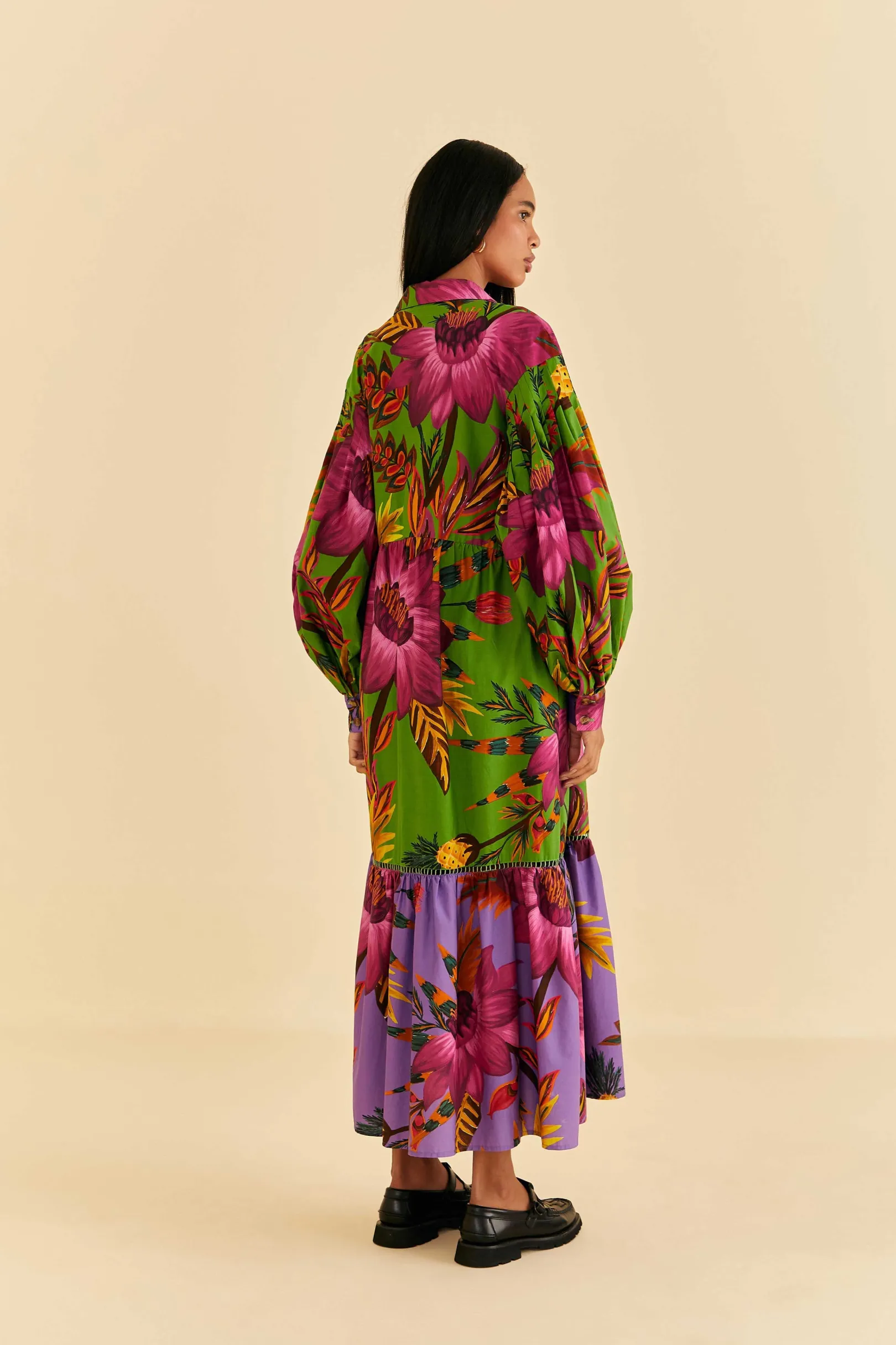 FARM Rio MAXI FLOWERS ORGANIC COTTON MAXI DRESS Online