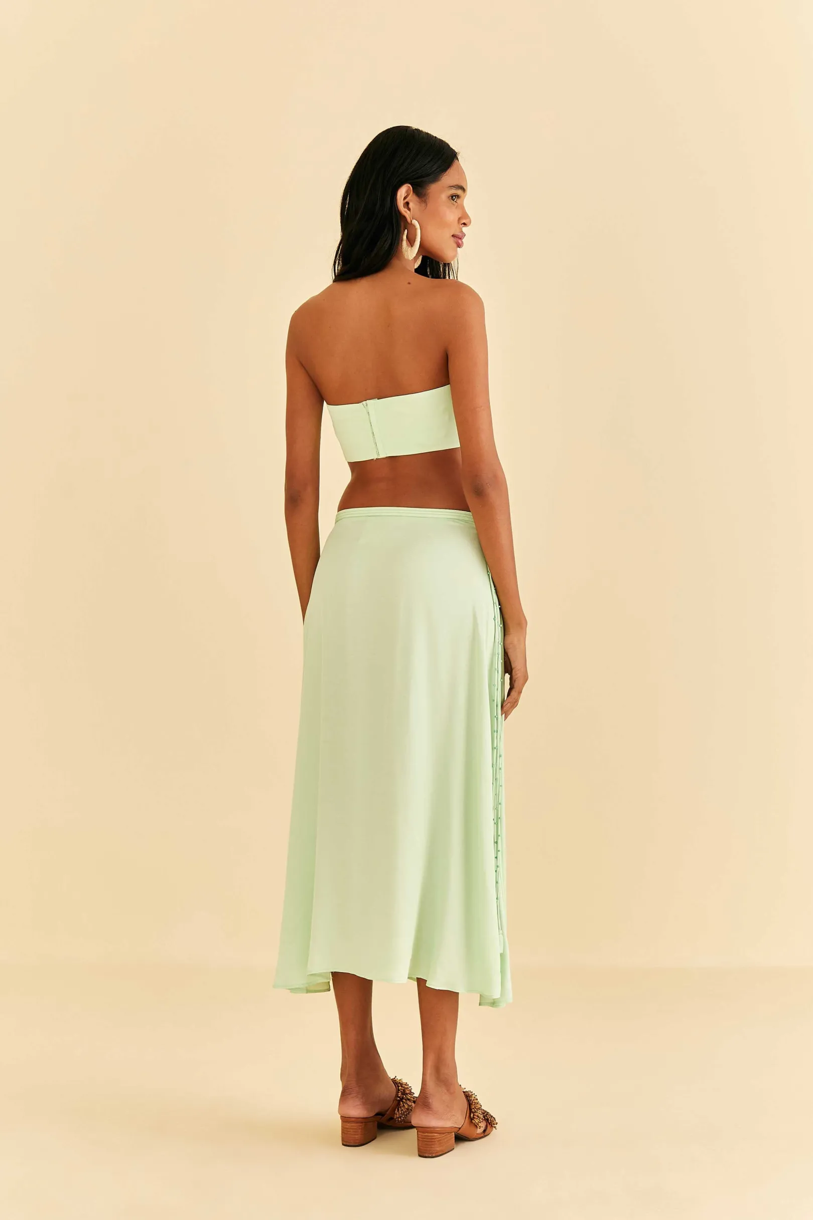 FARM Rio MINT MIDI SKIRT Cheap