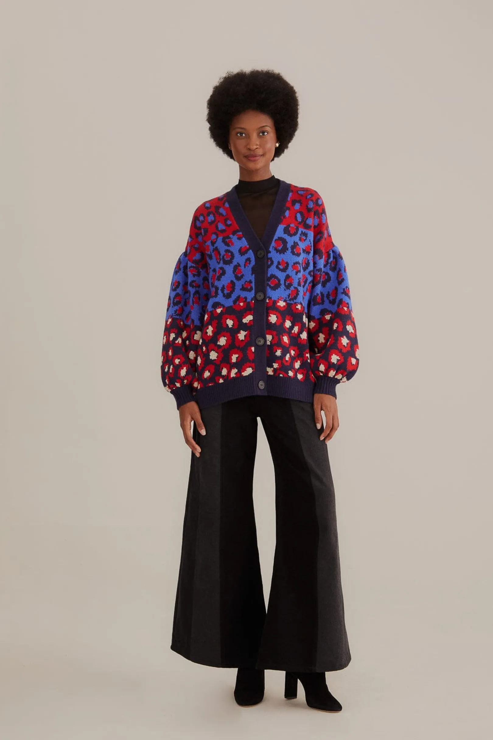 FARM Rio MIXED LEOPARDS KNIT CARDIGAN Online