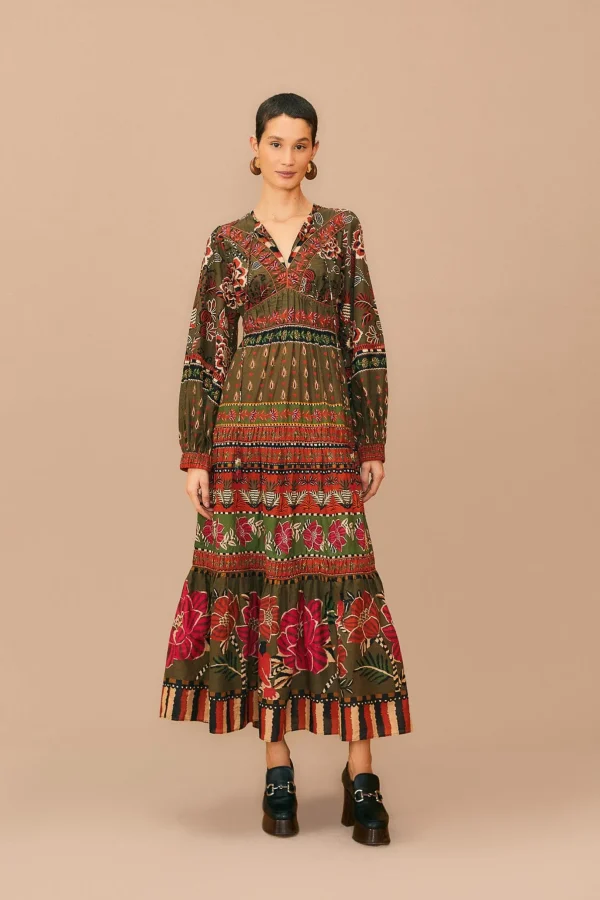 FARM Rio MULTICOLOR AINIKA FLORAL GARDEN MAXI DRESS Sale
