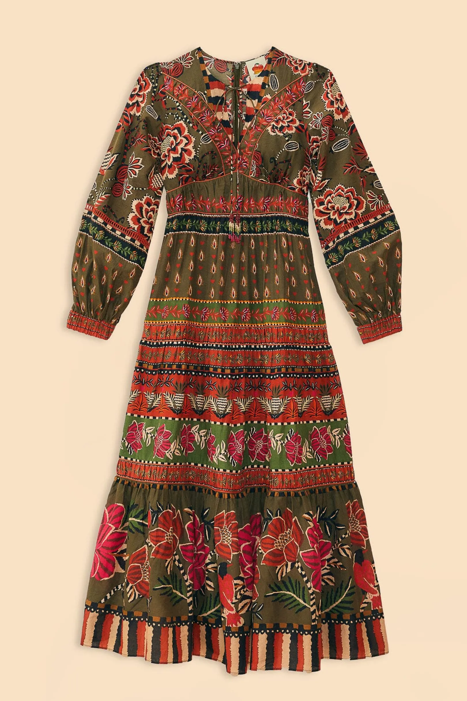 FARM Rio MULTICOLOR AINIKA FLORAL GARDEN MAXI DRESS Sale