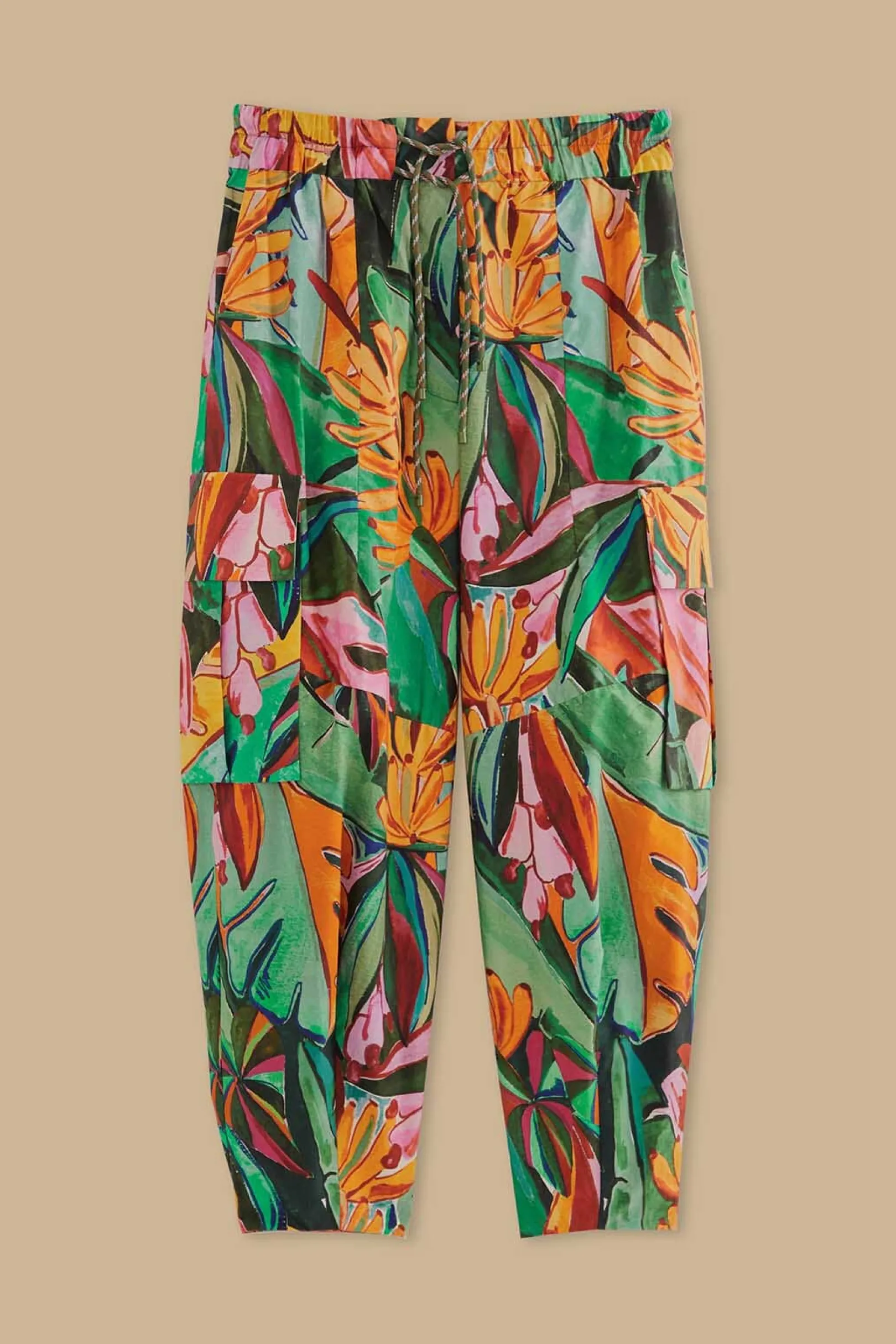 FARM Rio MULTICOLOR BANANA FOLIAGE PANTS Cheap