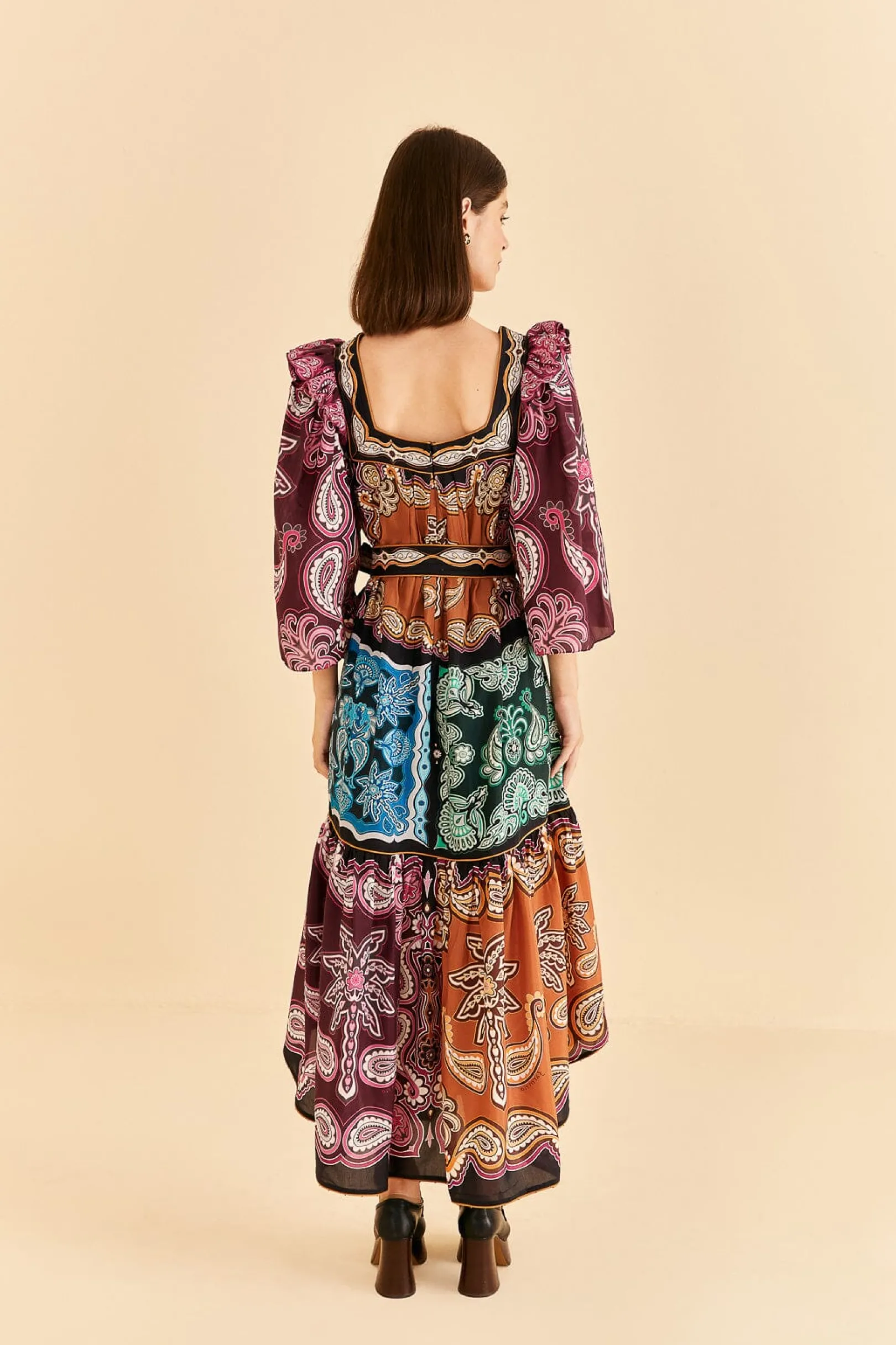 FARM Rio MULTICOLOR SWEET MERMAIDS MIDI DRESS Best