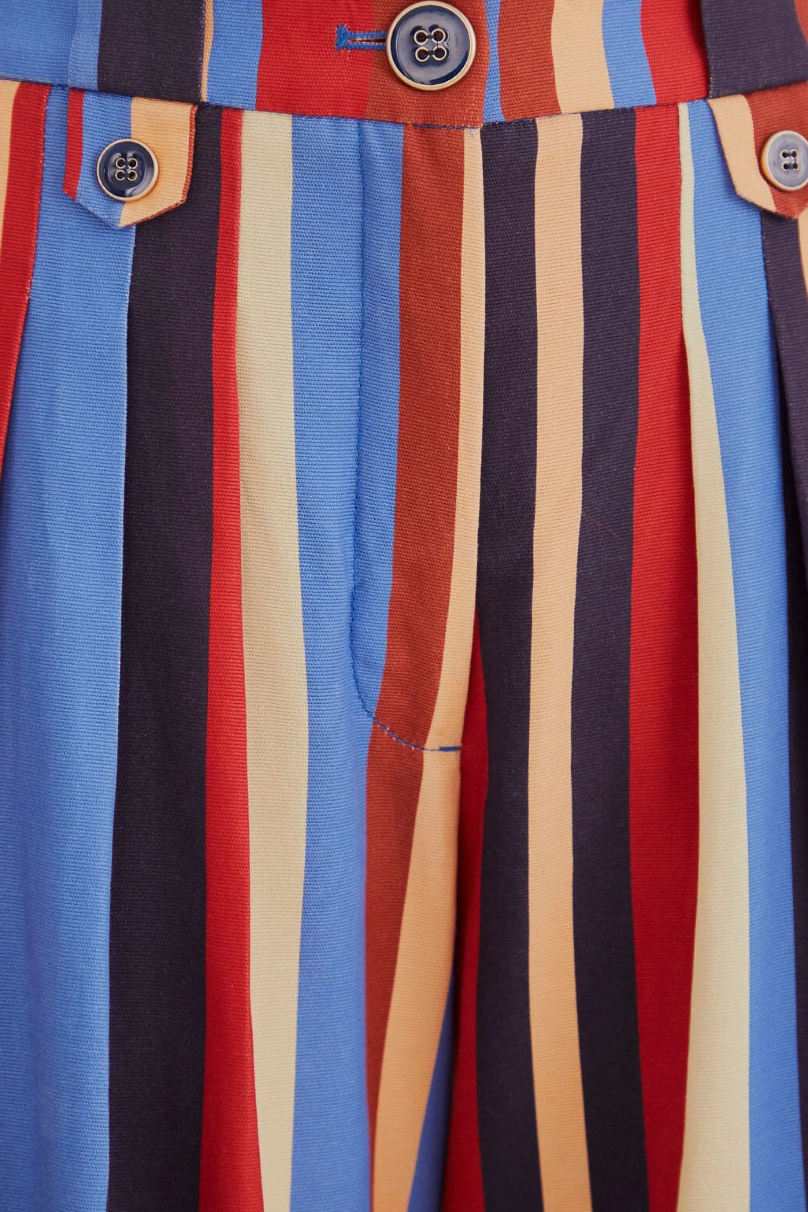 FARM Rio MULTICOLOR WINTER STRIPES TAILORED PANTS Cheap